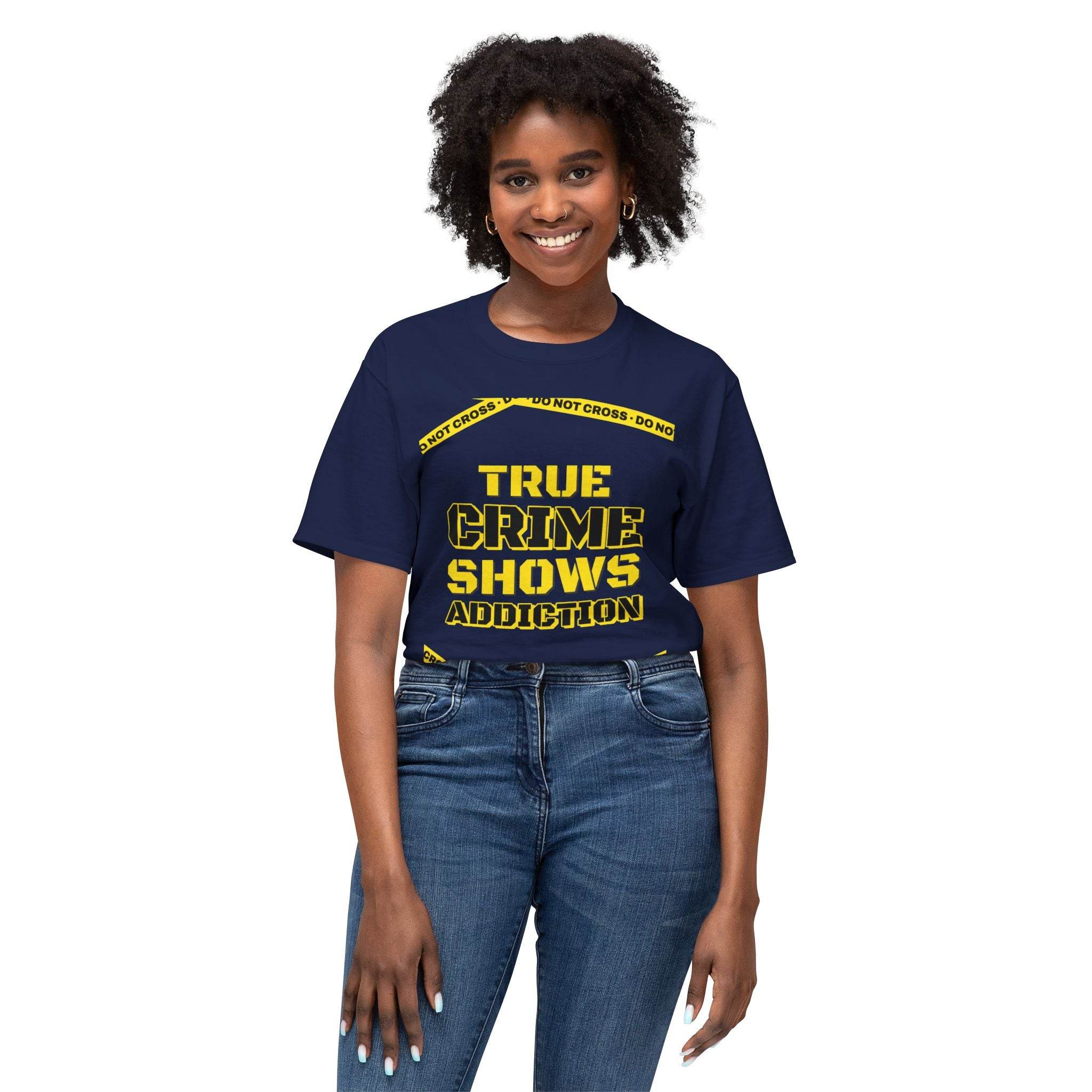 True Crime Shows Addiction Unisex HD Cotton™ T-Shirt - Esmeralda Ecostore