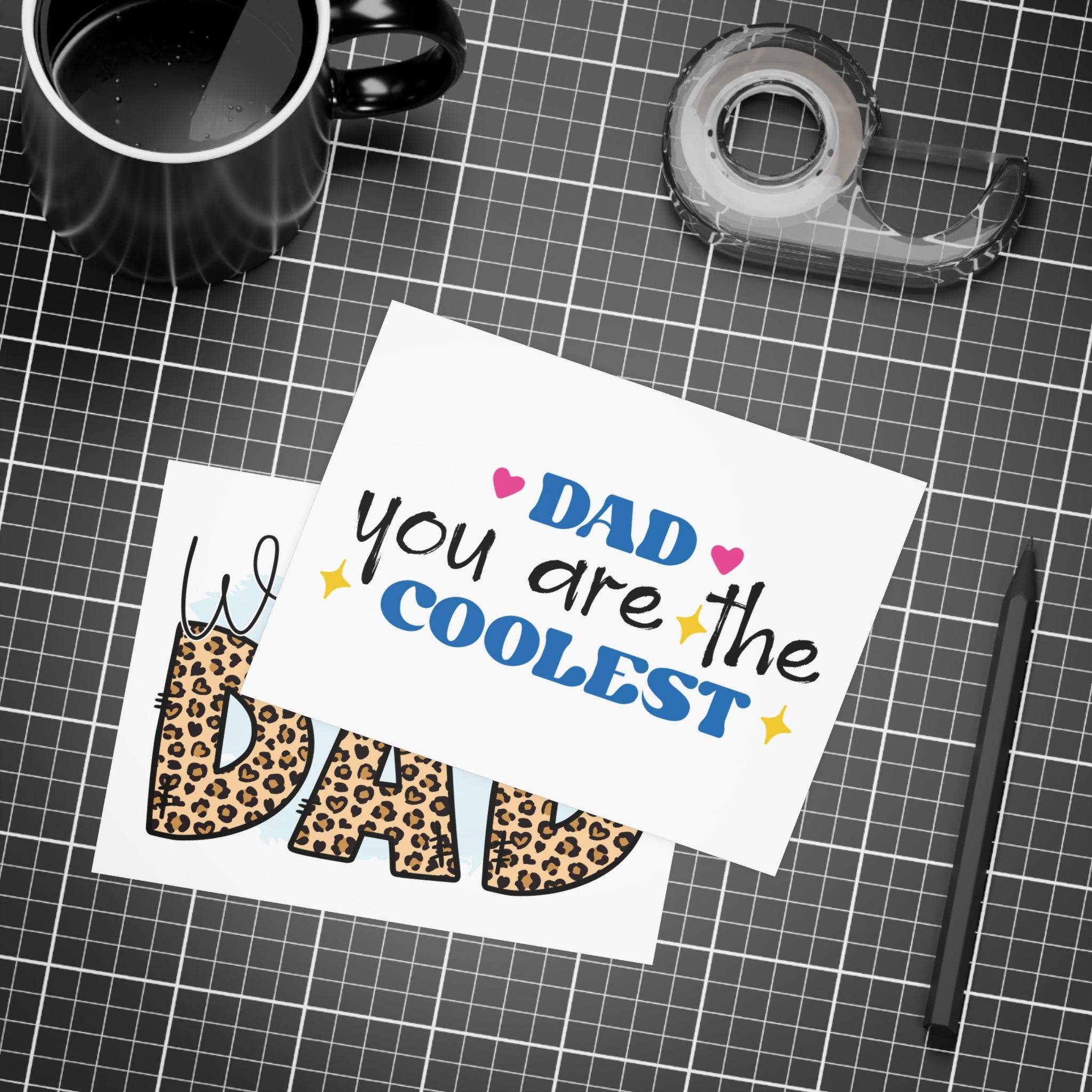 World's Best Dad Postcard Bundles-Envelopes Included - Esmeralda Ecostore