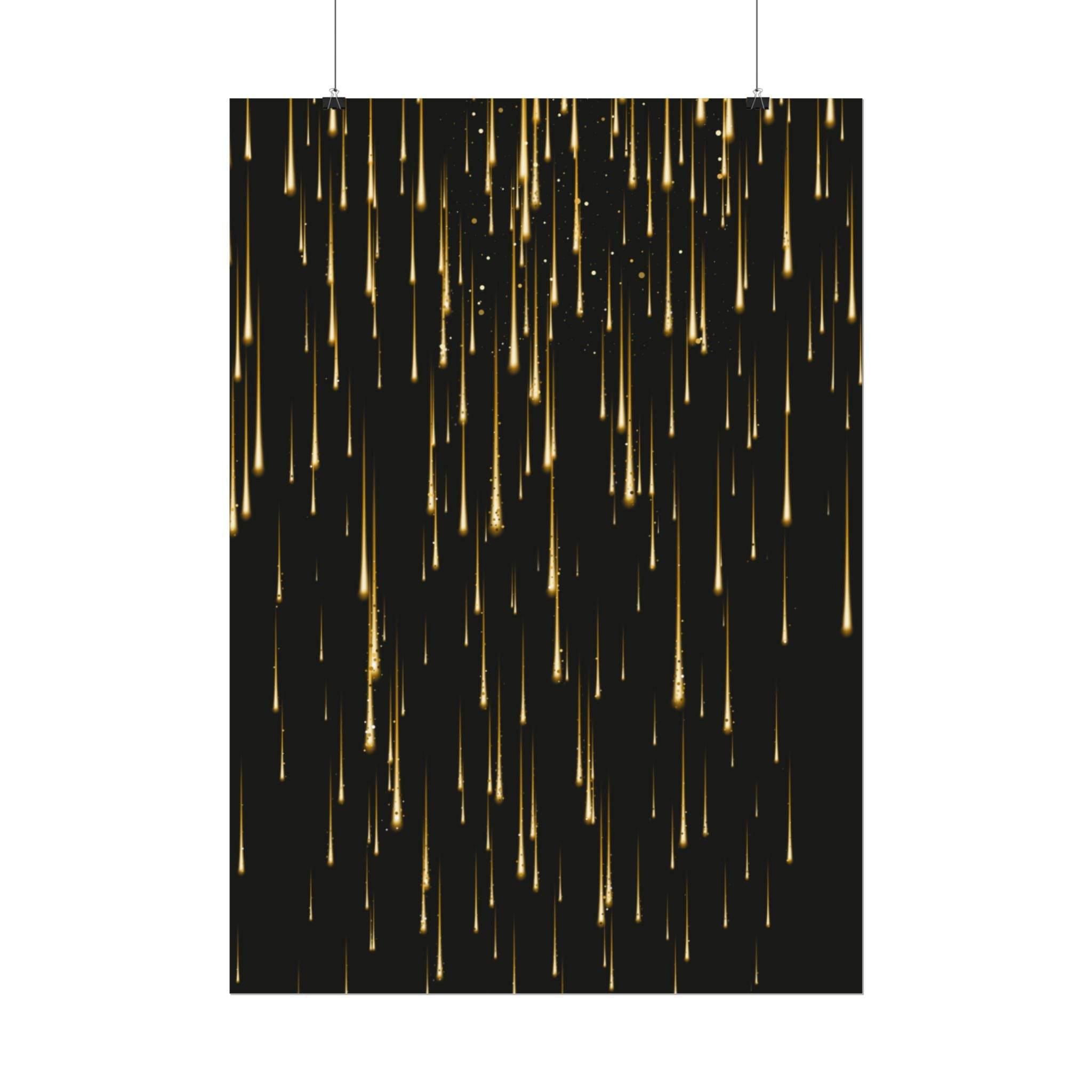 Golden Rain Rolled Posters - Posters - Esmeralda Ecostore