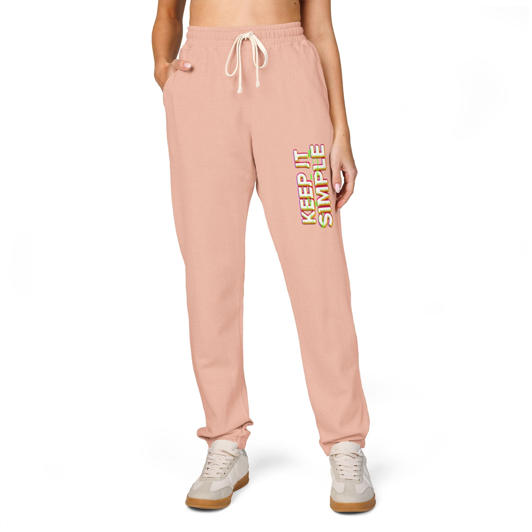 Keep It Simple Eco-Friendly Unisex Garment-Dyed Fleece Sweatpants