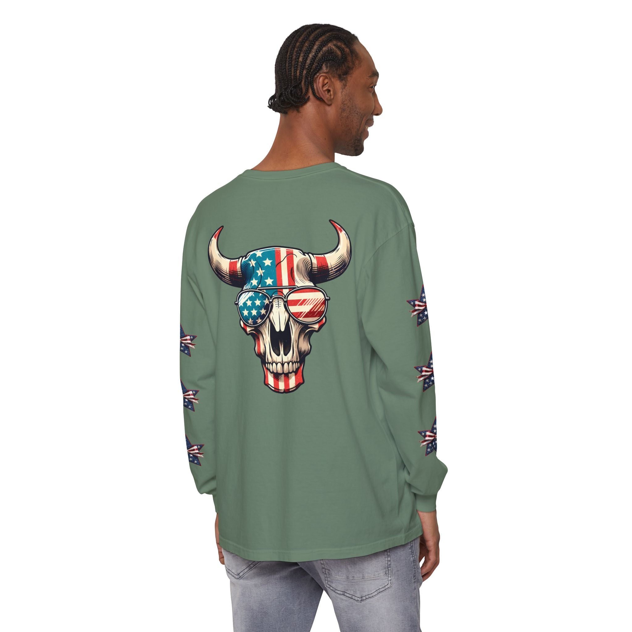 Liberty Horns Unisex Garment-Dyed Long Sleeve T-Shirt