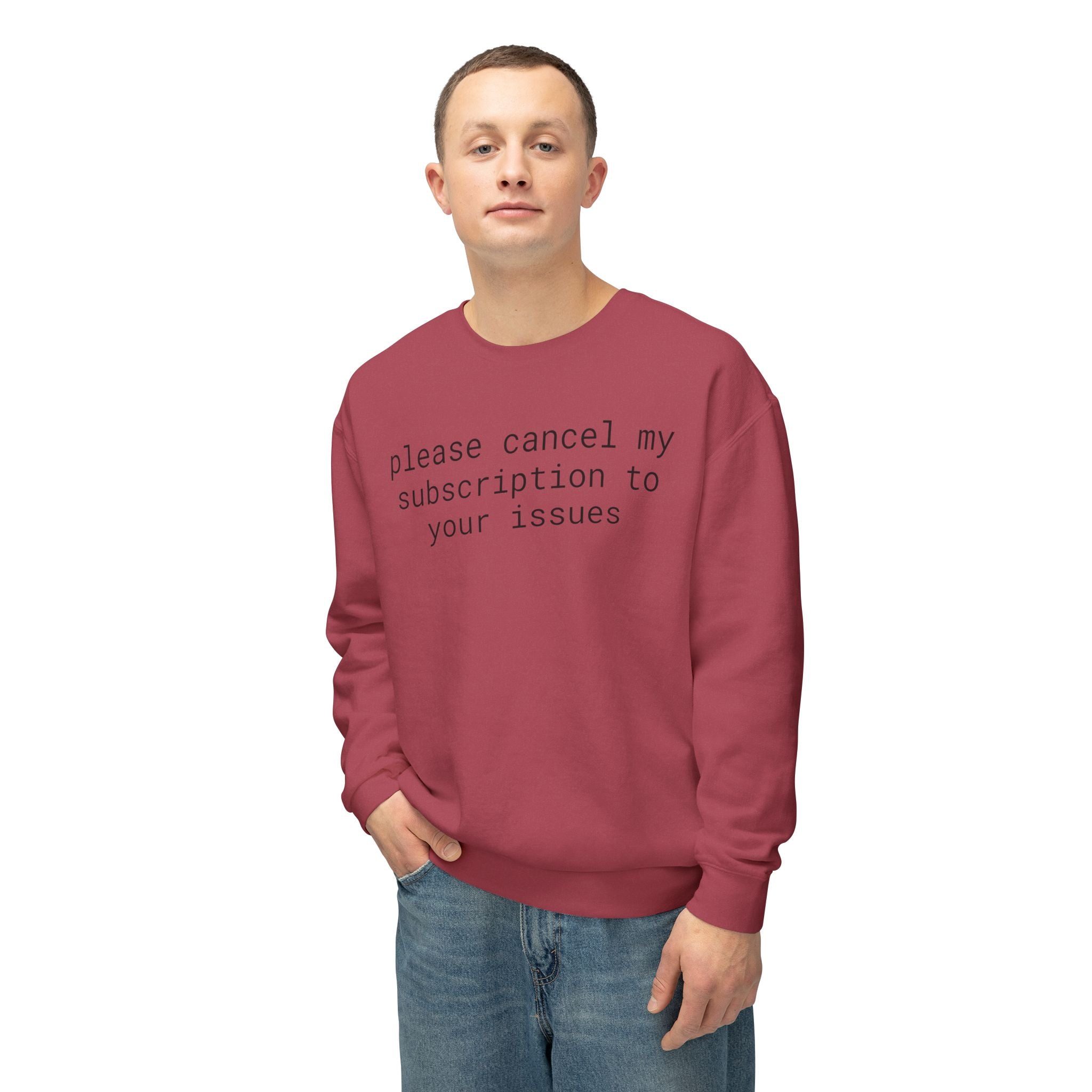 Funny Unisex Lightweight Crewneck Sweatshirt