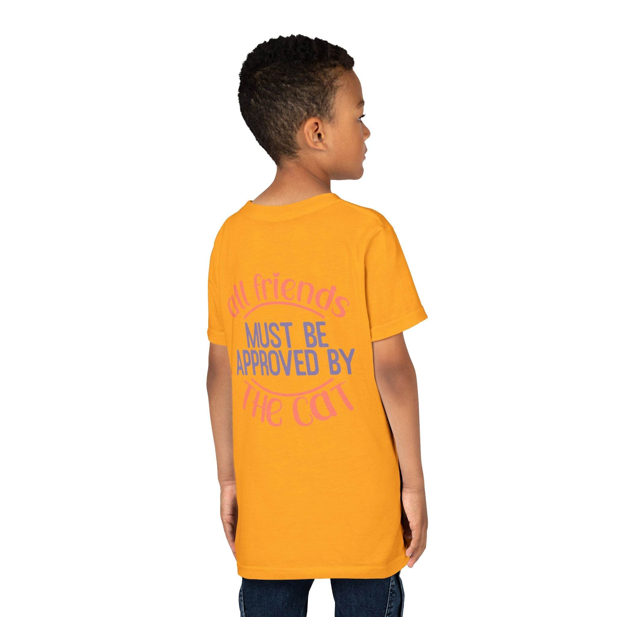 All Friends must be Approved by the Cat Youth Short Sleeve Tee - Esmeralda Ecostore