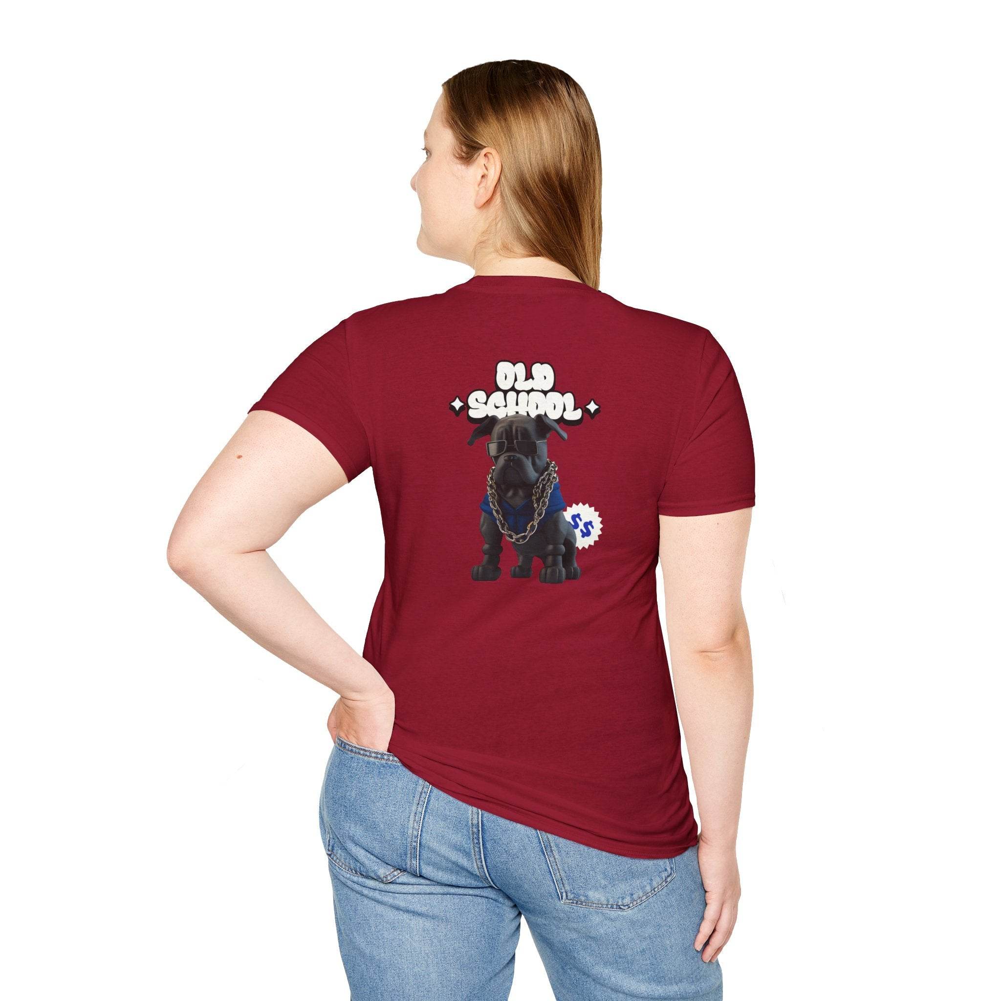 Old School Dog Unisex Softstyle T-Shirt - Esmeralda Ecostore
