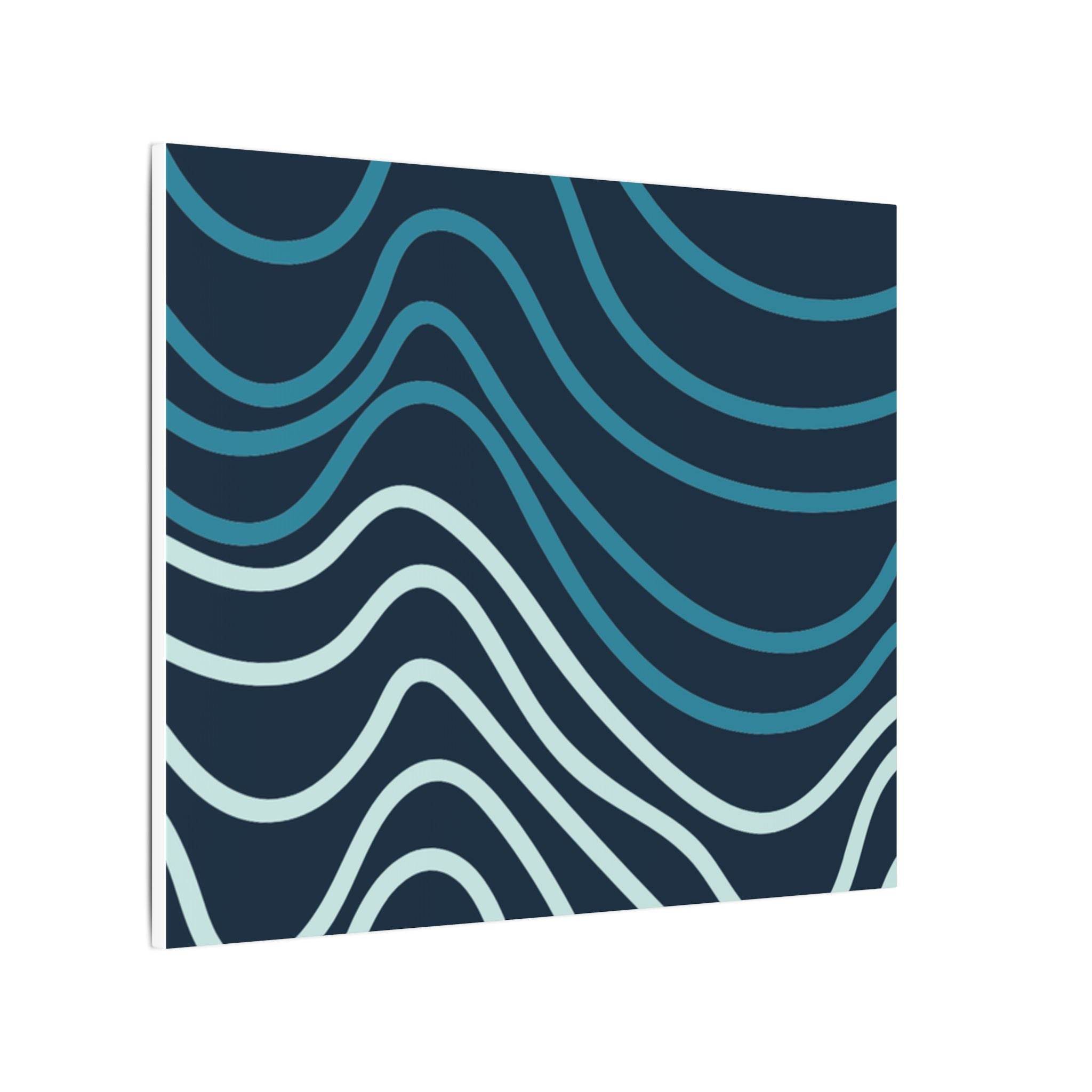 Wiggle Waves Matte Canvas Stretched Multi-Size - Esmeralda Ecostore