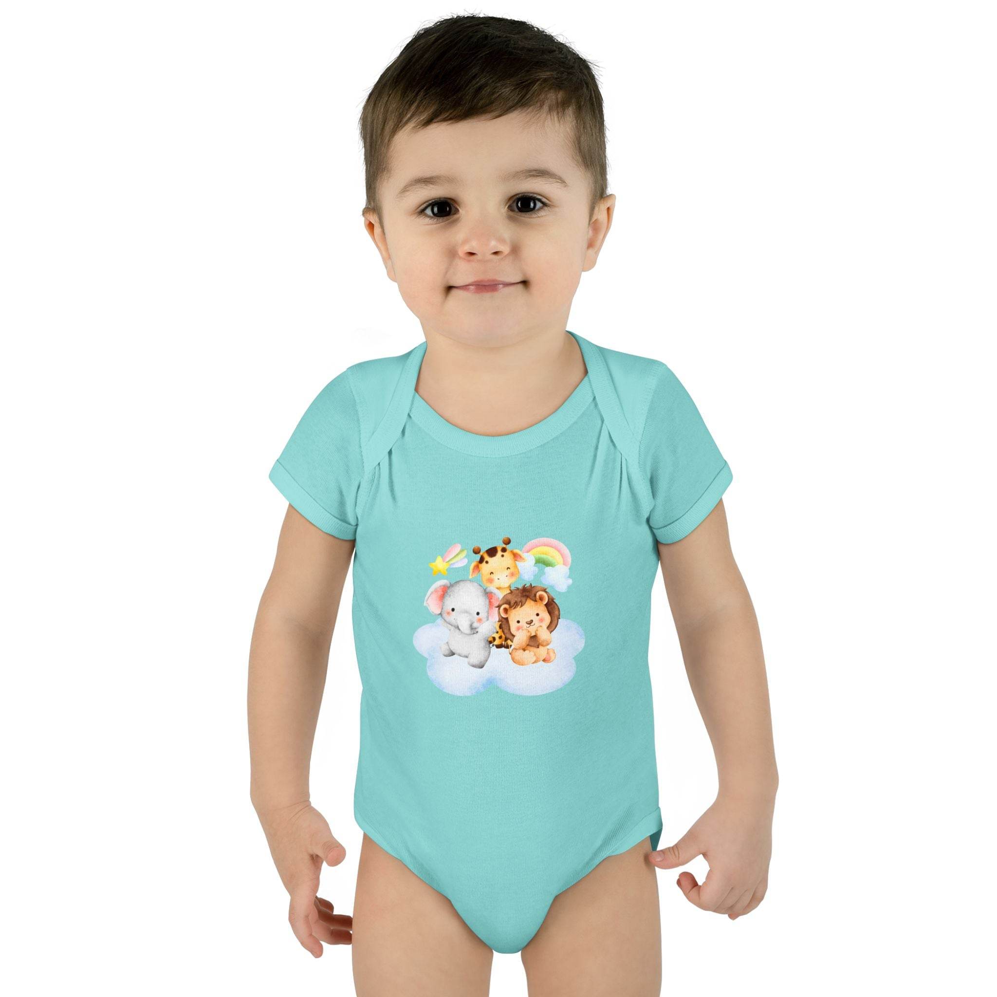 Cloud Buddies Infant Baby Rib Bodysuit - Esmeralda Ecostore