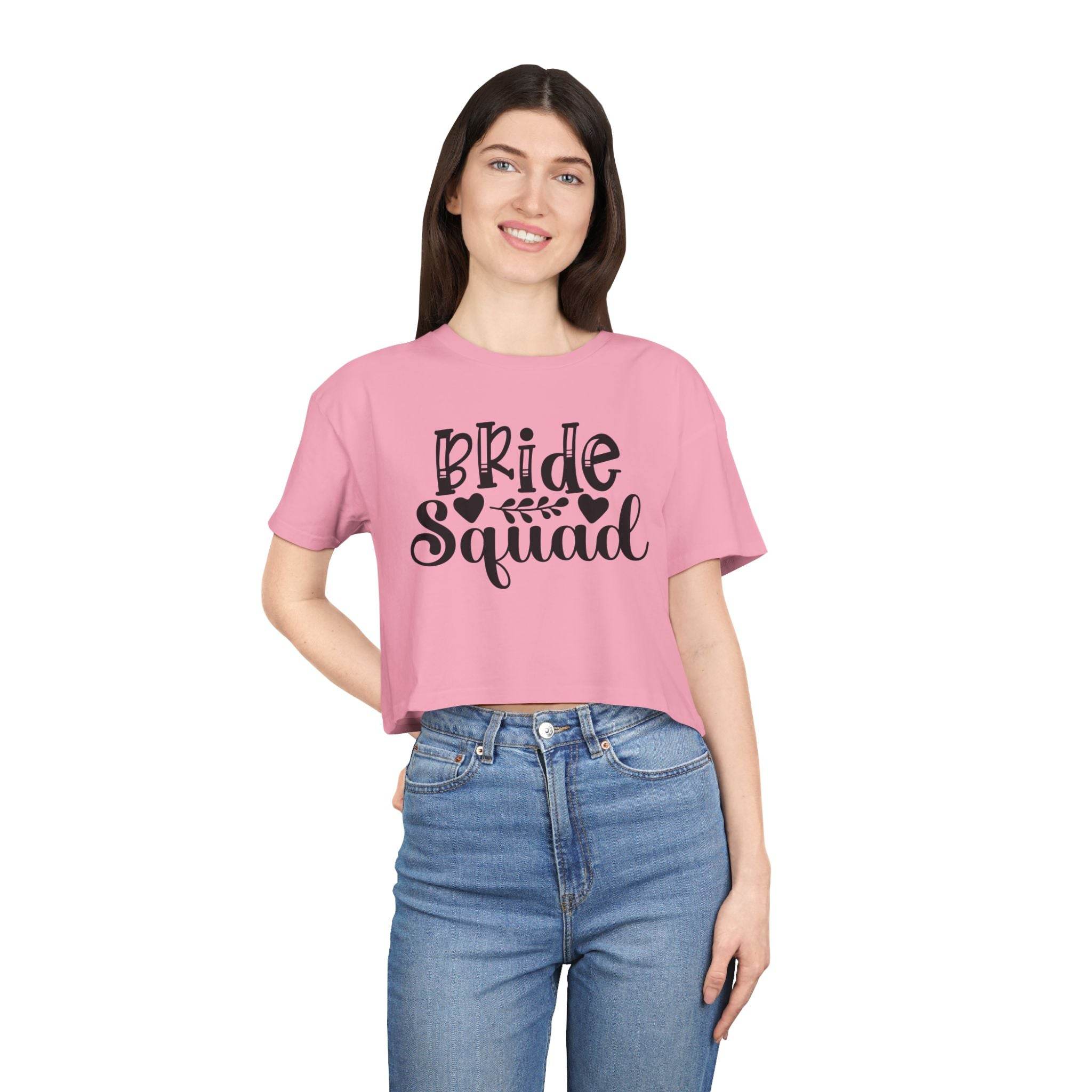 Bride Squad Women's Crop Tee