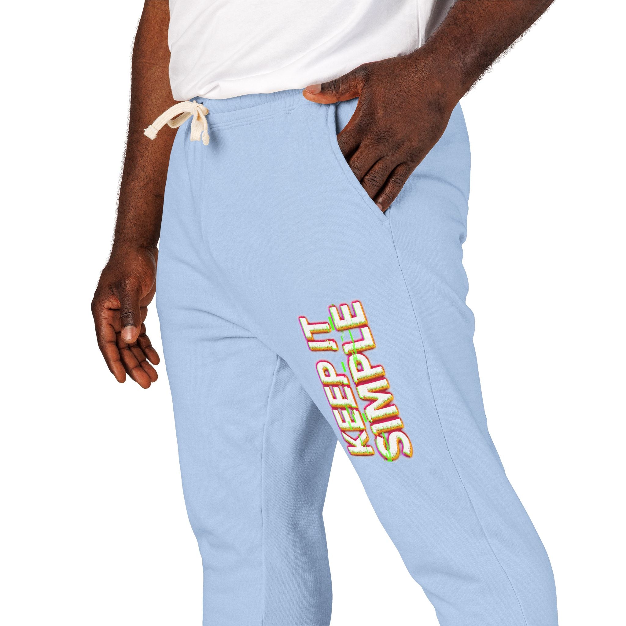 Keep It Simple Eco-Friendly Unisex Garment-Dyed Fleece Sweatpants