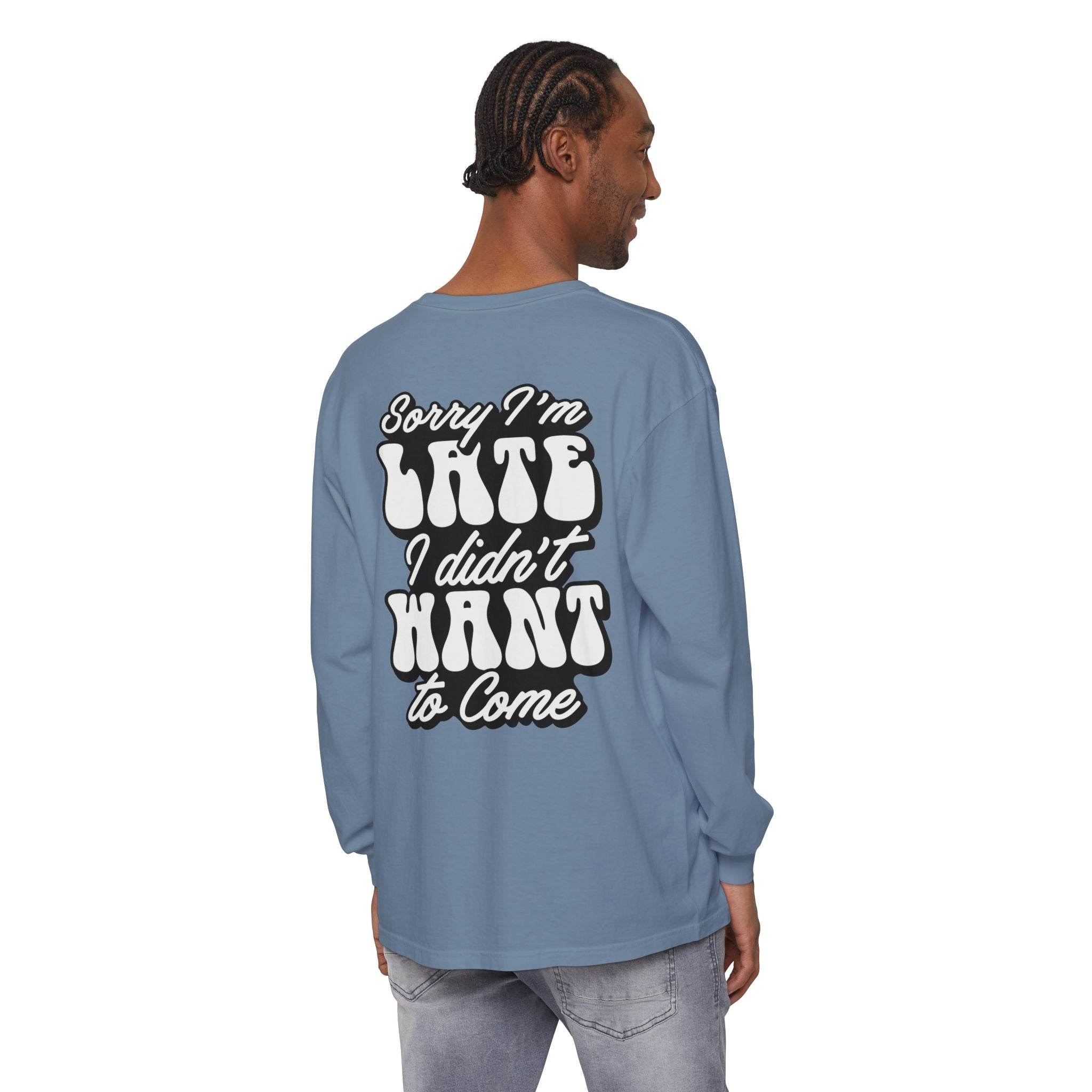 Sarcastic Unisex Garment-Dyed Long Sleeve T-Shirt - Esmeralda Ecostore