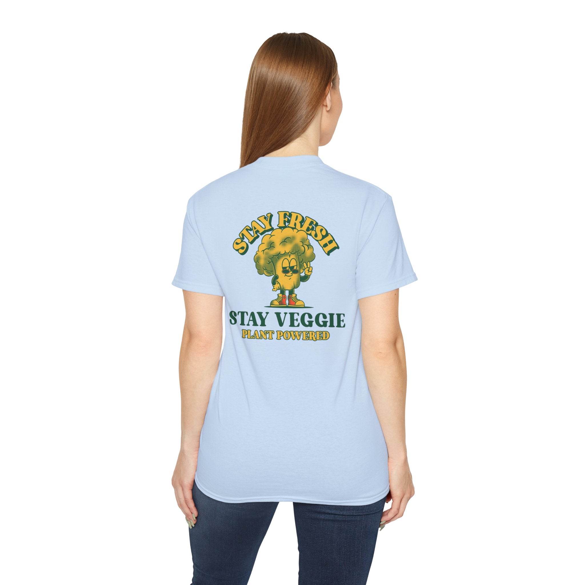 Stay Veggie Unisex Ultra Cotton Tee - Esmeralda Ecostore