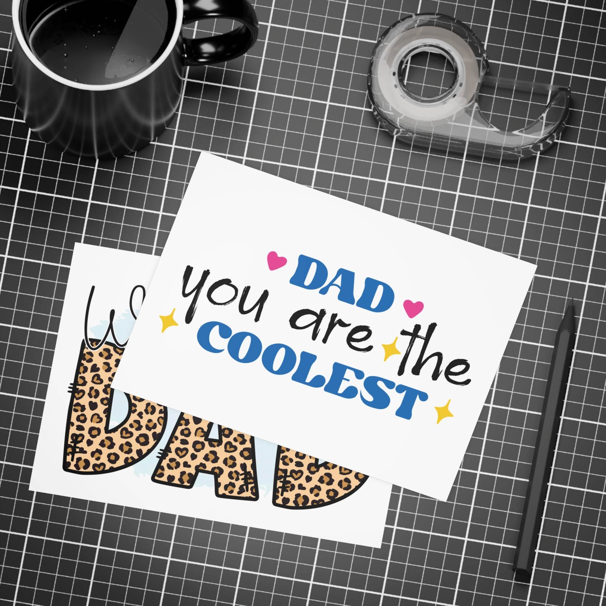 World's Best Dad Postcard Bundles-Envelopes Included - Esmeralda Ecostore