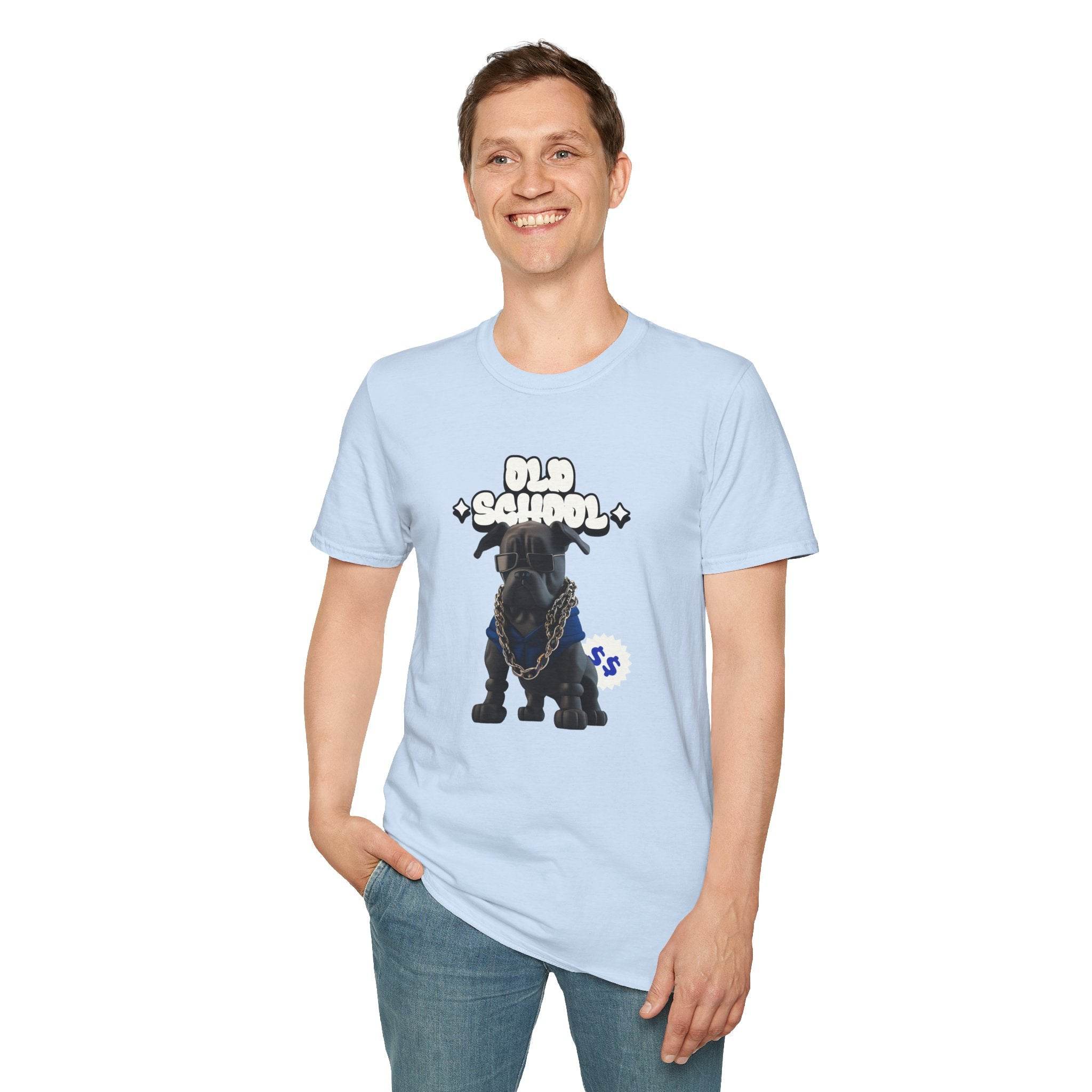Old School Dog Unisex Softstyle T-Shirt - Esmeralda Ecostore