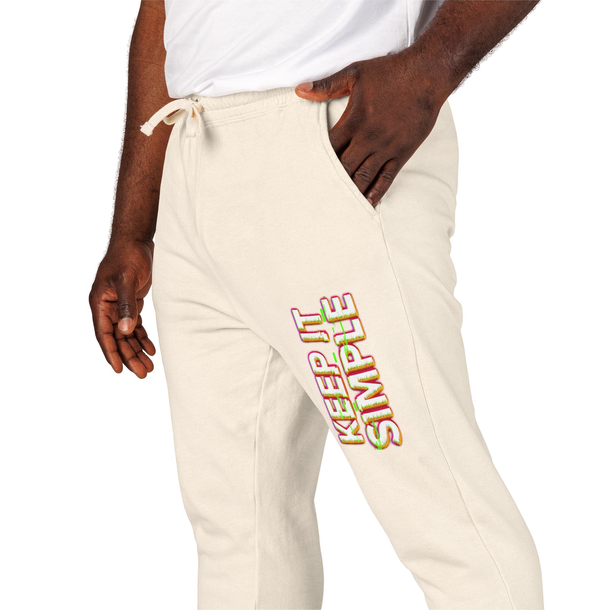 Keep It Simple Eco-Friendly Unisex Garment-Dyed Fleece Sweatpants