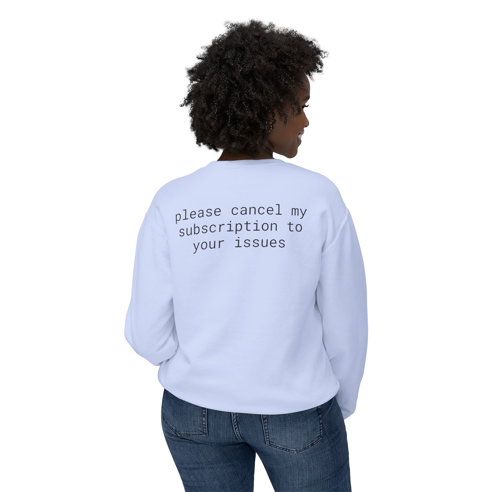 Funny Unisex Lightweight Crewneck Sweatshirt
