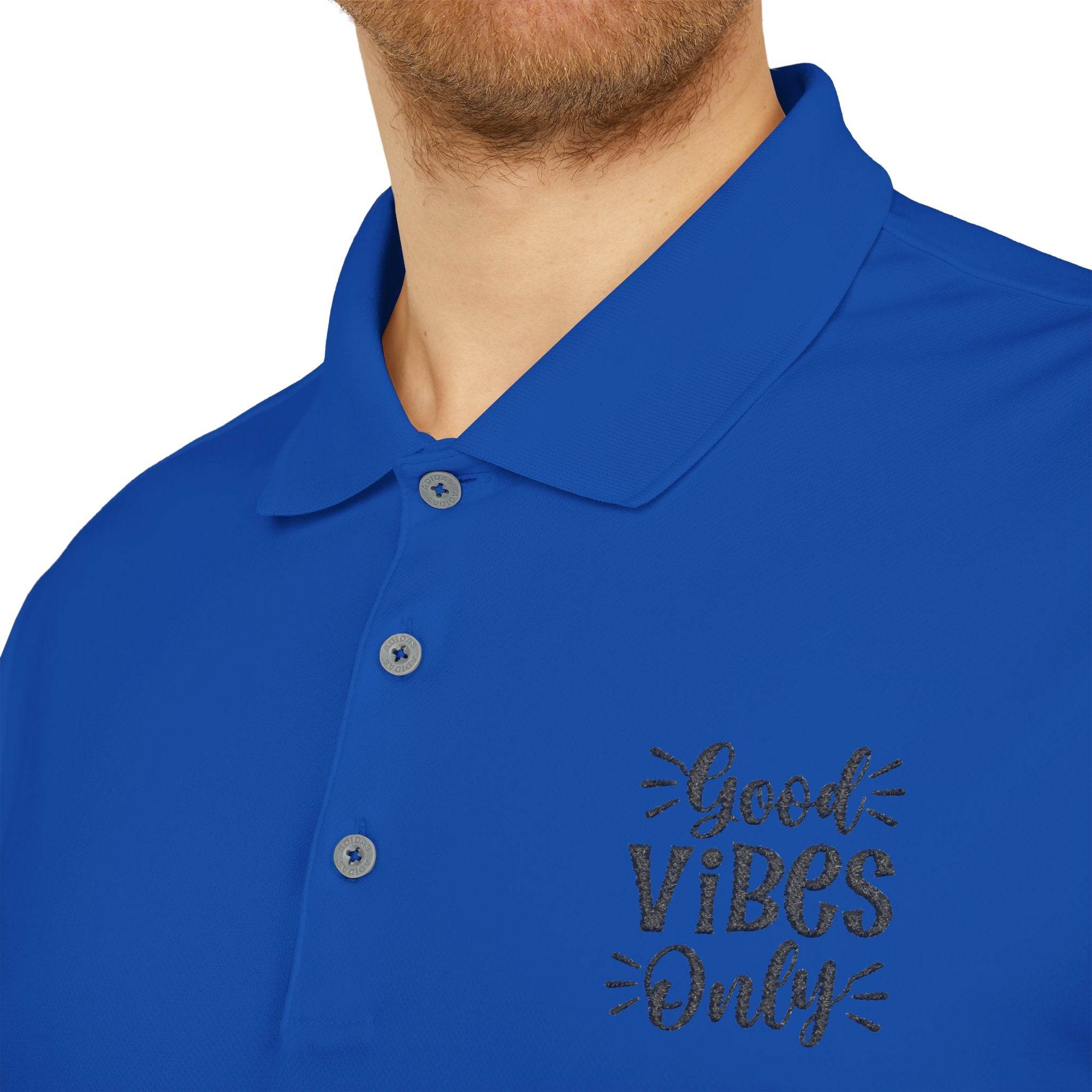 Good Vibes Only Adidas Unisex Performance Polo - Esmeralda Ecostore
