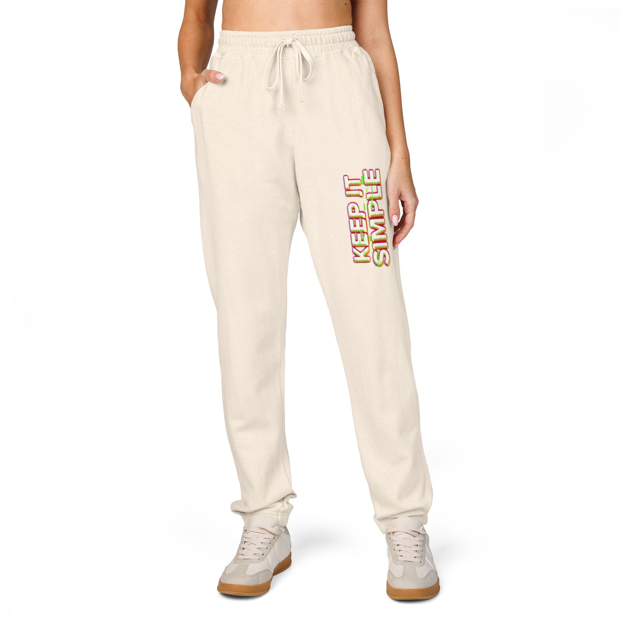 Keep It Simple Eco-Friendly Unisex Garment-Dyed Fleece Sweatpants