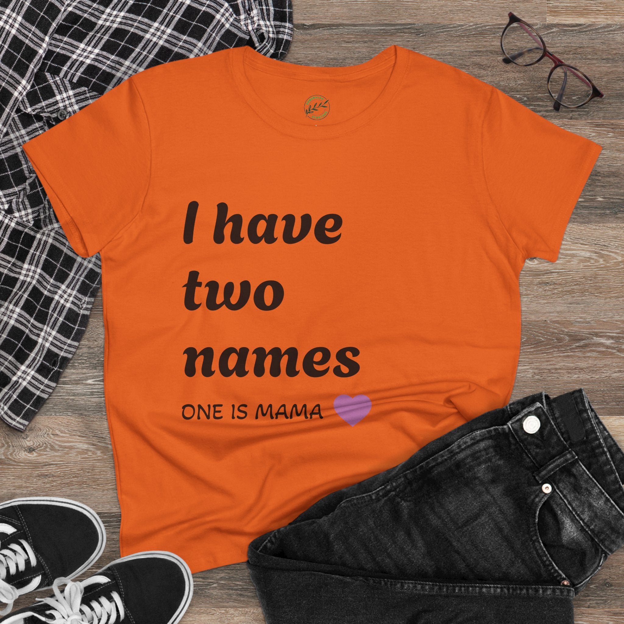 Mama's Names Eco-Friendly Women's Midweight Cotton Tee