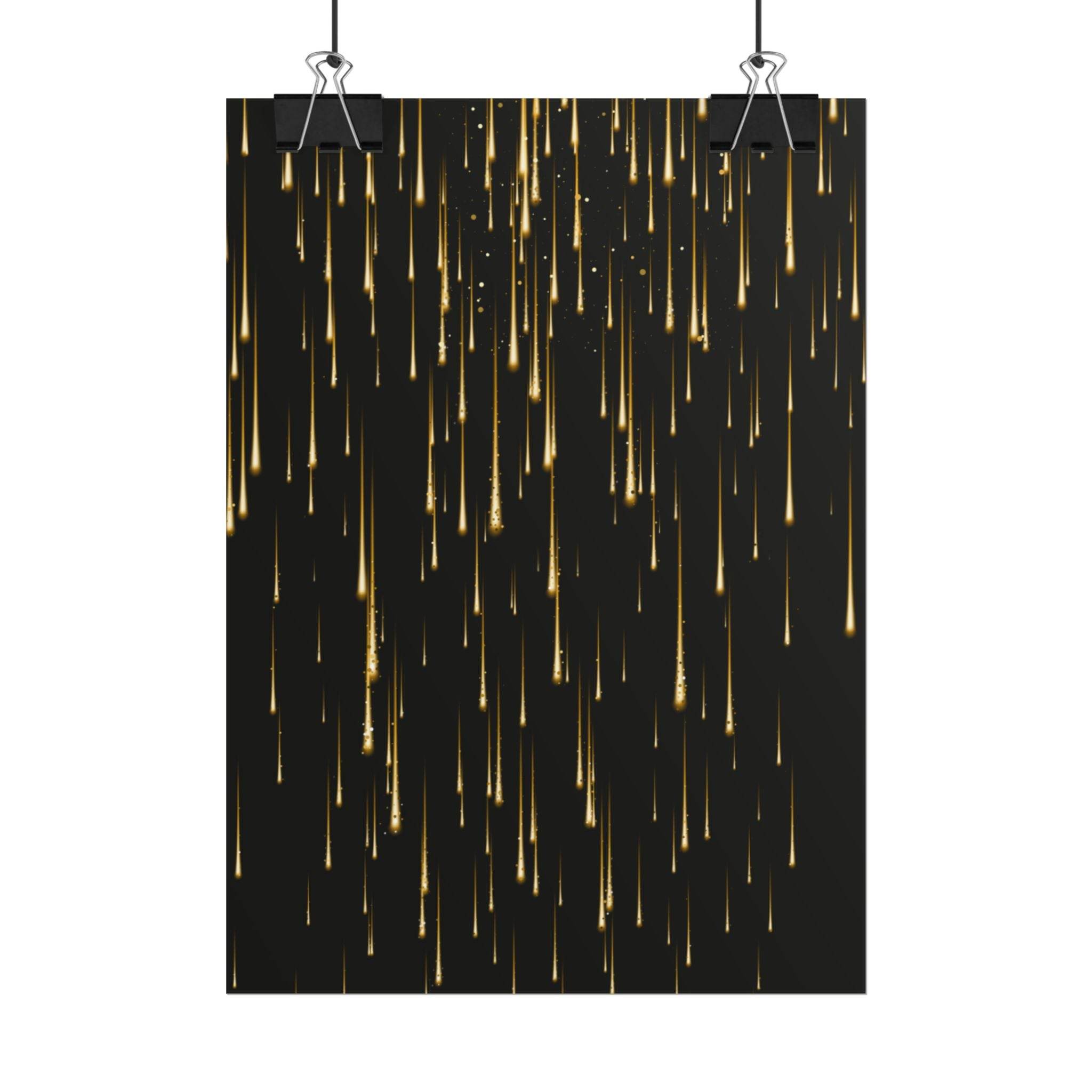 Golden Rain Rolled Posters - Posters - Esmeralda Ecostore