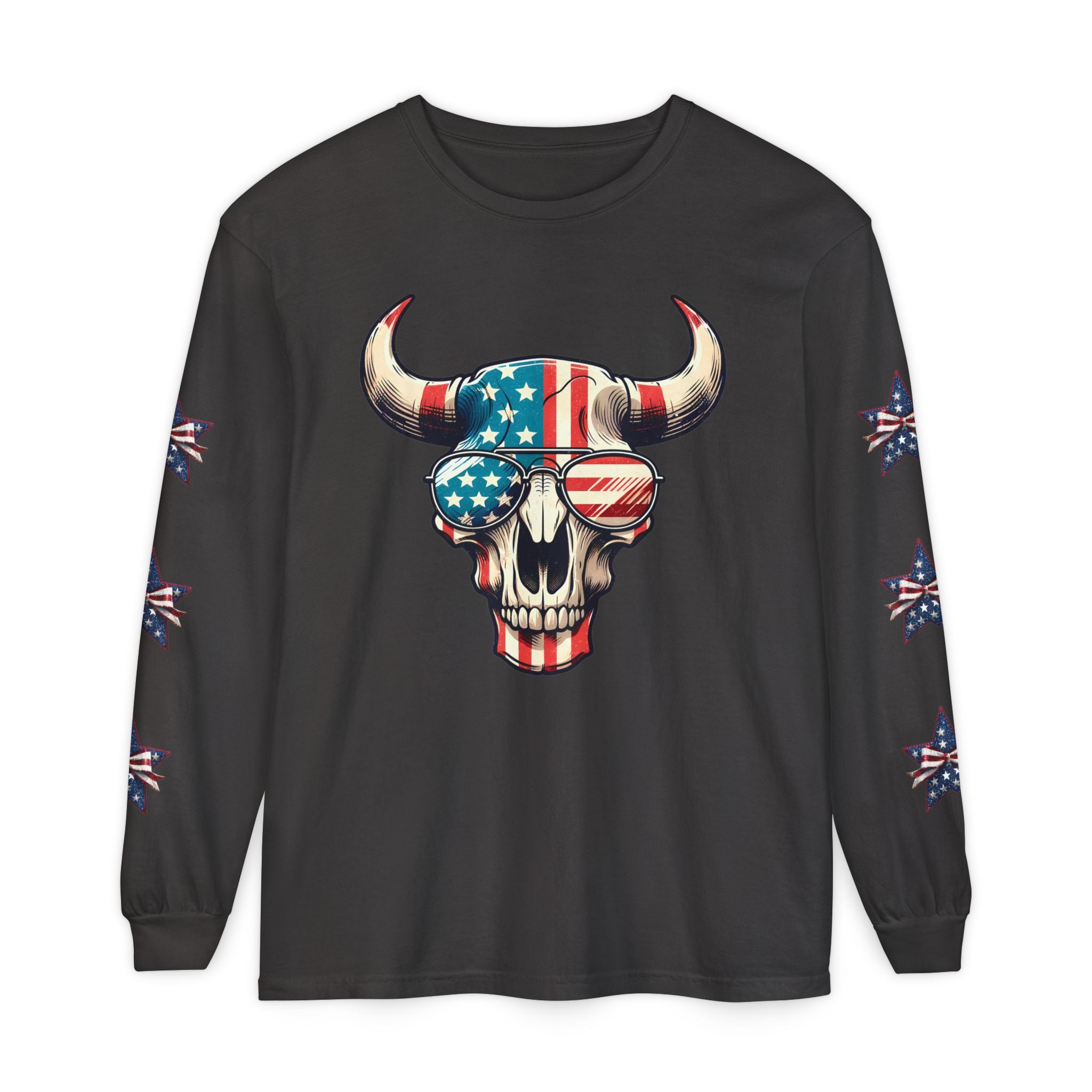 Liberty Horns Unisex Garment-Dyed Long Sleeve T-Shirt