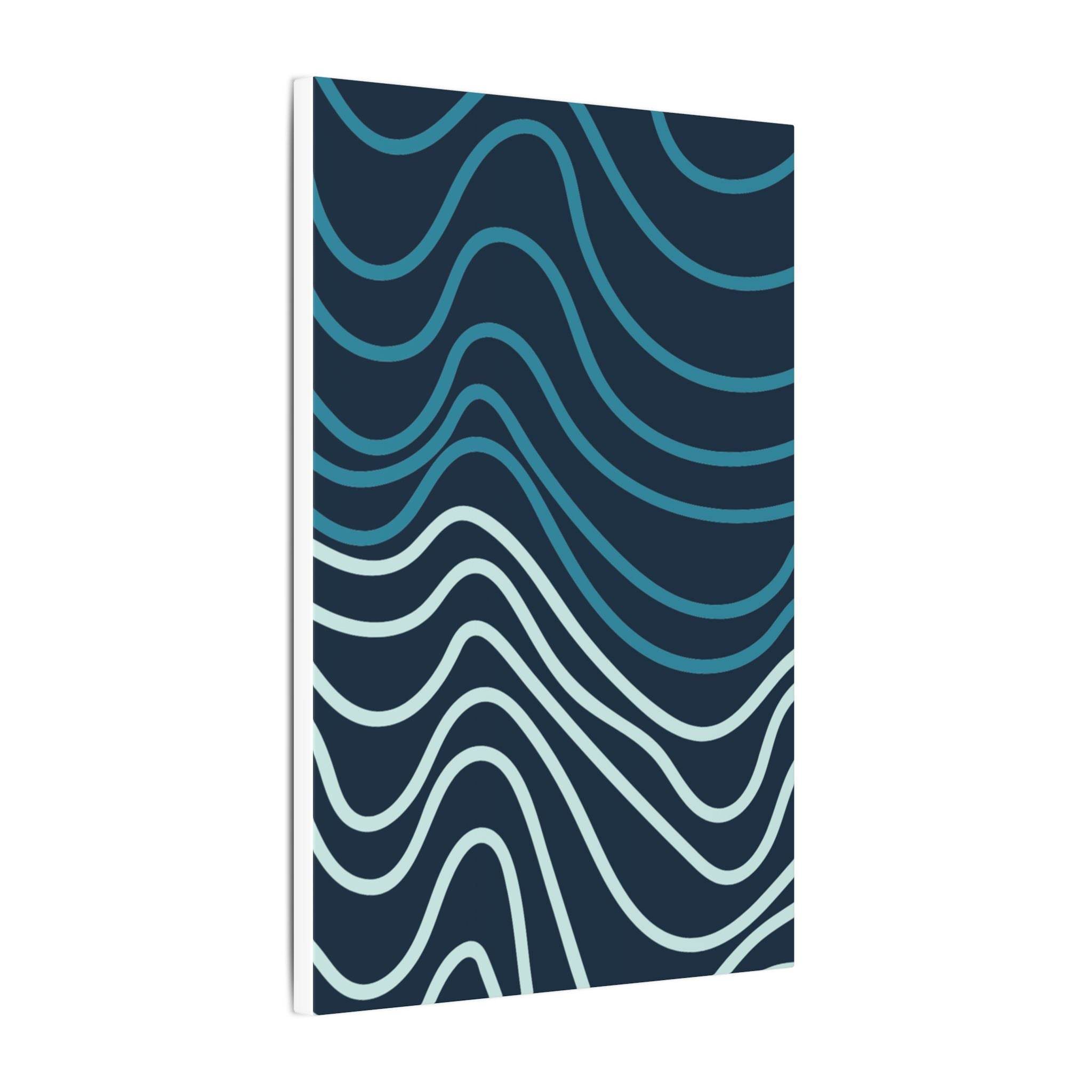 Wiggle Waves Matte Canvas Stretched Multi-Size - Esmeralda Ecostore