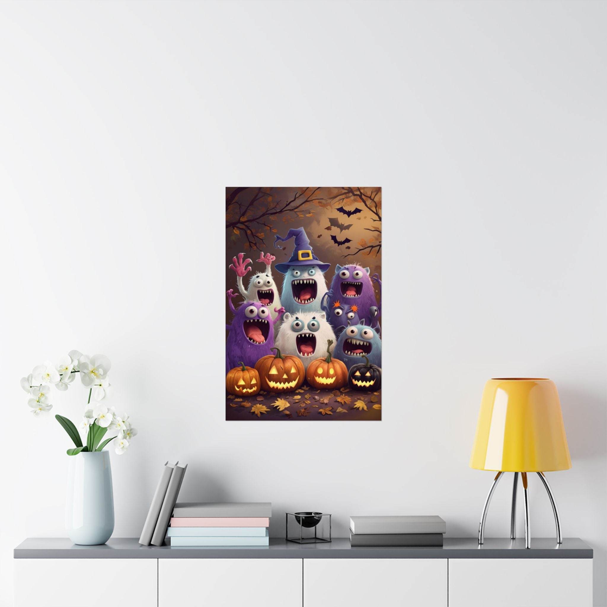 Halloween Monsters Matte Vertical Posters