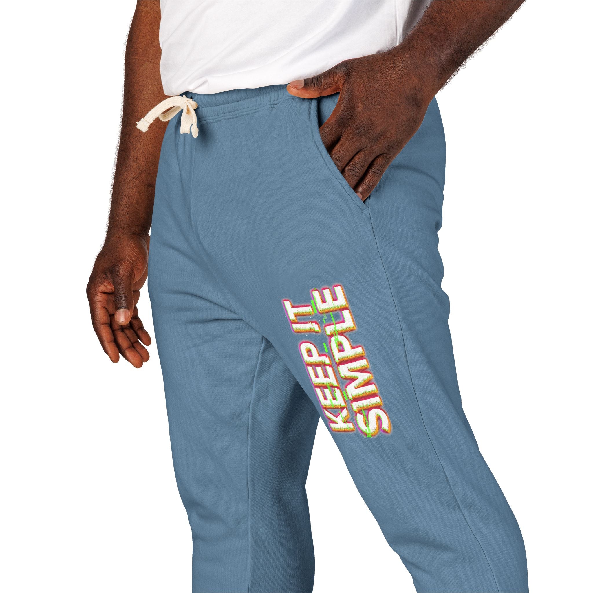 Keep It Simple Eco-Friendly Unisex Garment-Dyed Fleece Sweatpants