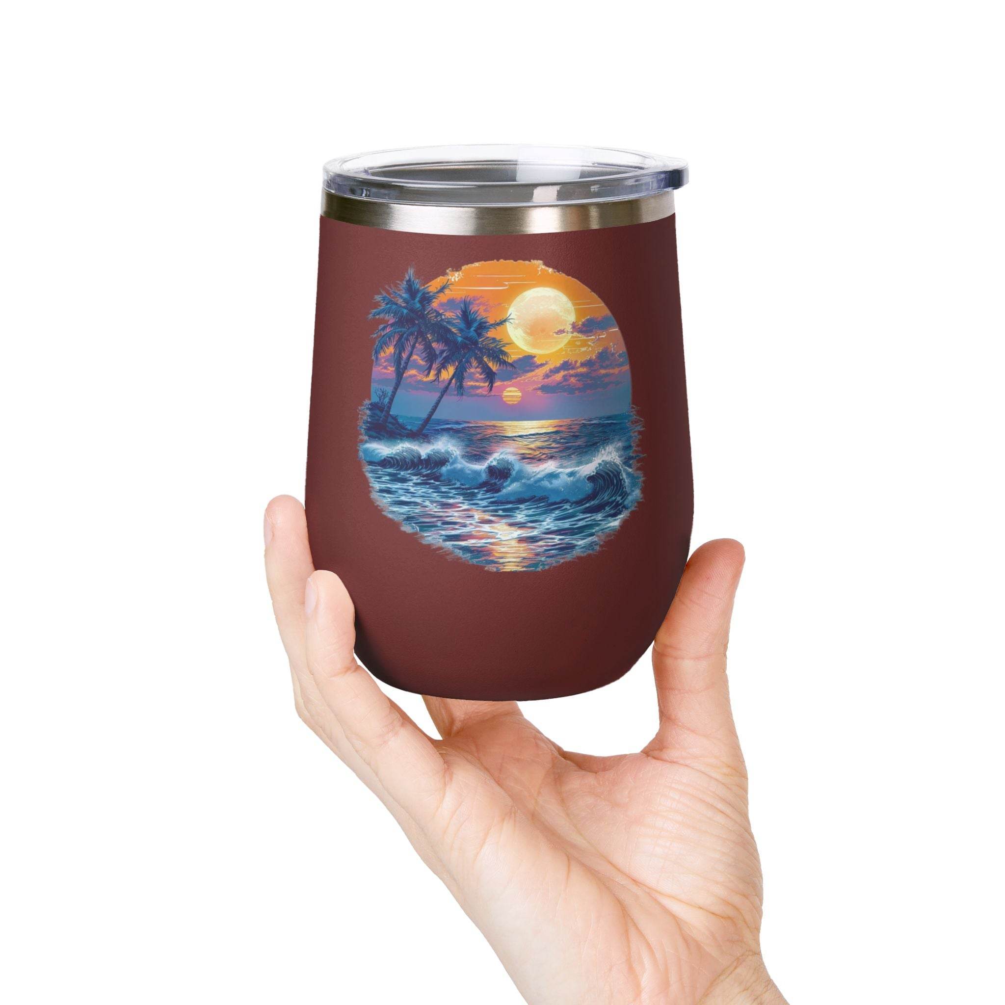 Tropical Sunset Wine Tumbler - Esmeralda Ecostore
