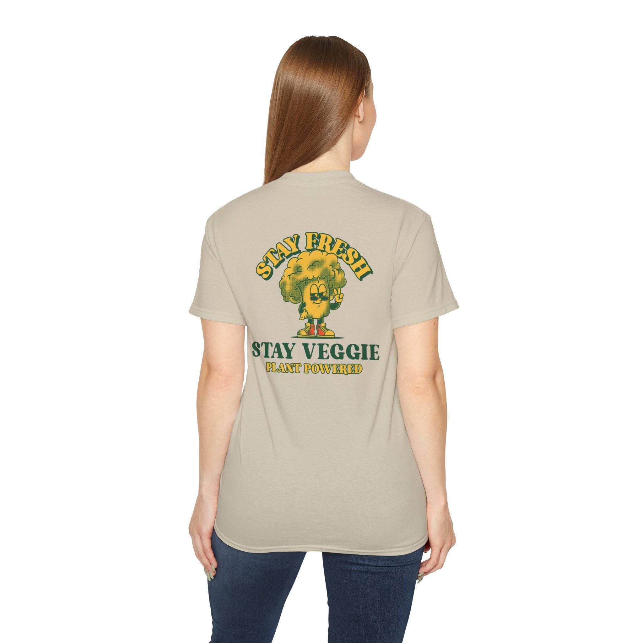 Stay Veggie Unisex Ultra Cotton Tee - Esmeralda Ecostore