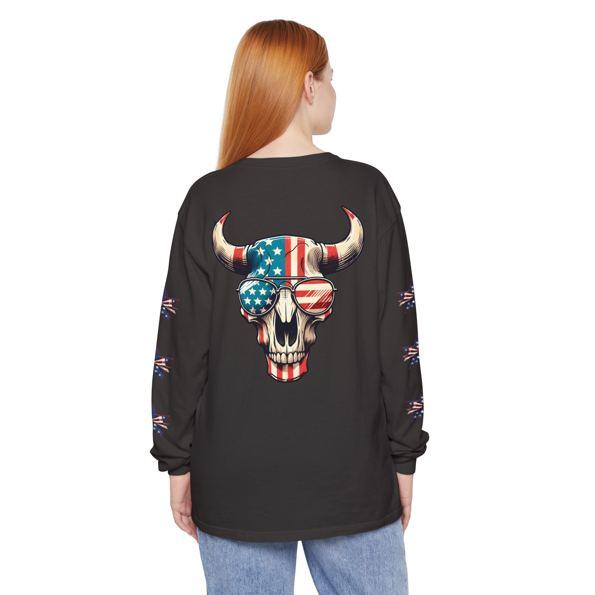 Liberty Horns Unisex Garment-Dyed Long Sleeve T-Shirt