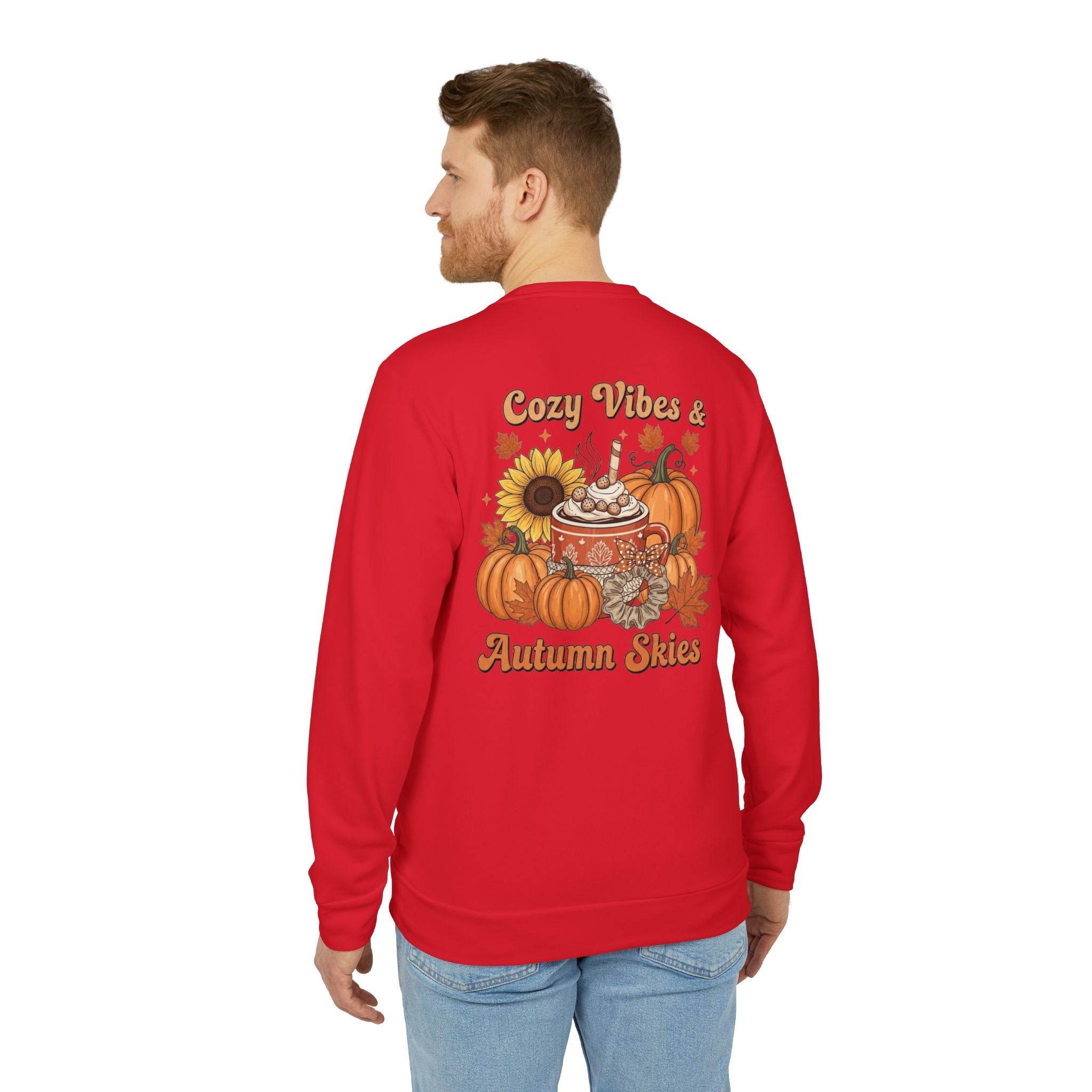 Cozy Autumn Adidas Unisex Fleece Crewneck Sweatshirt