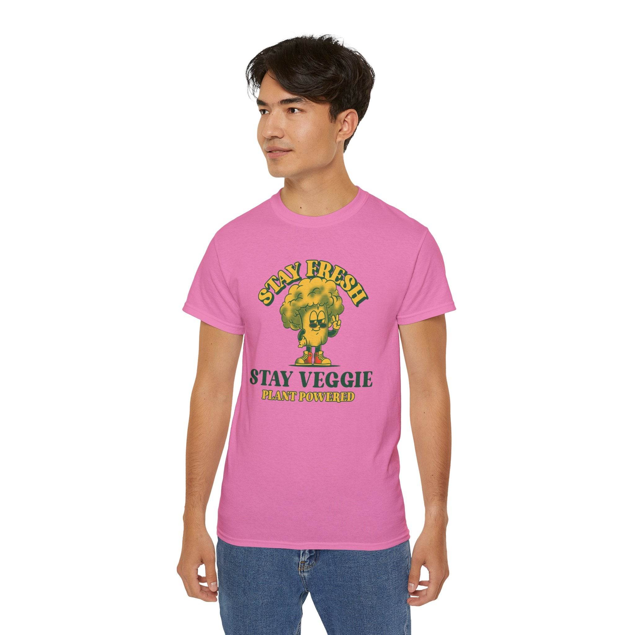 Stay Veggie Unisex Ultra Cotton Tee - Esmeralda Ecostore