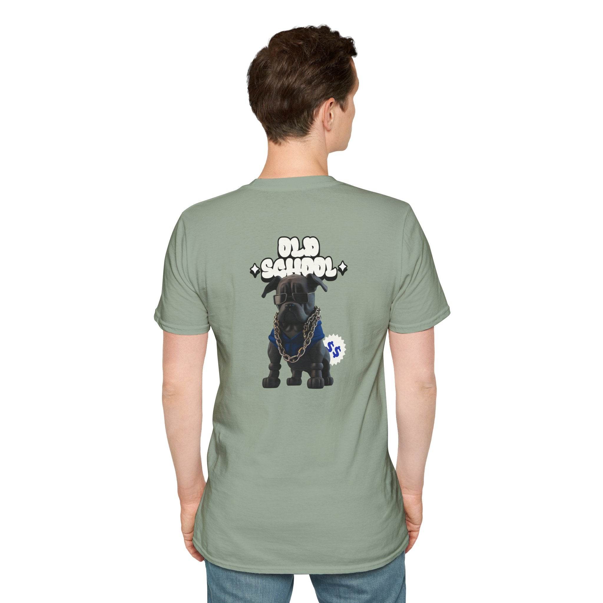 Old School Dog Unisex Softstyle T-Shirt - Esmeralda Ecostore