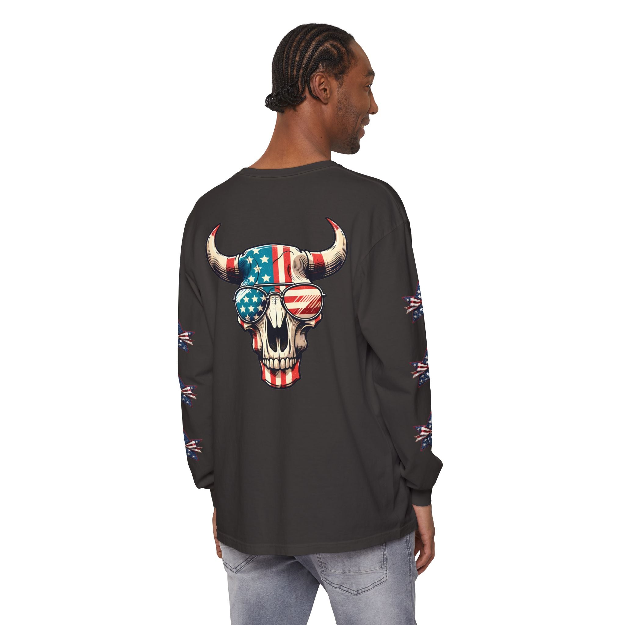 Liberty Horns Unisex Garment-Dyed Long Sleeve T-Shirt
