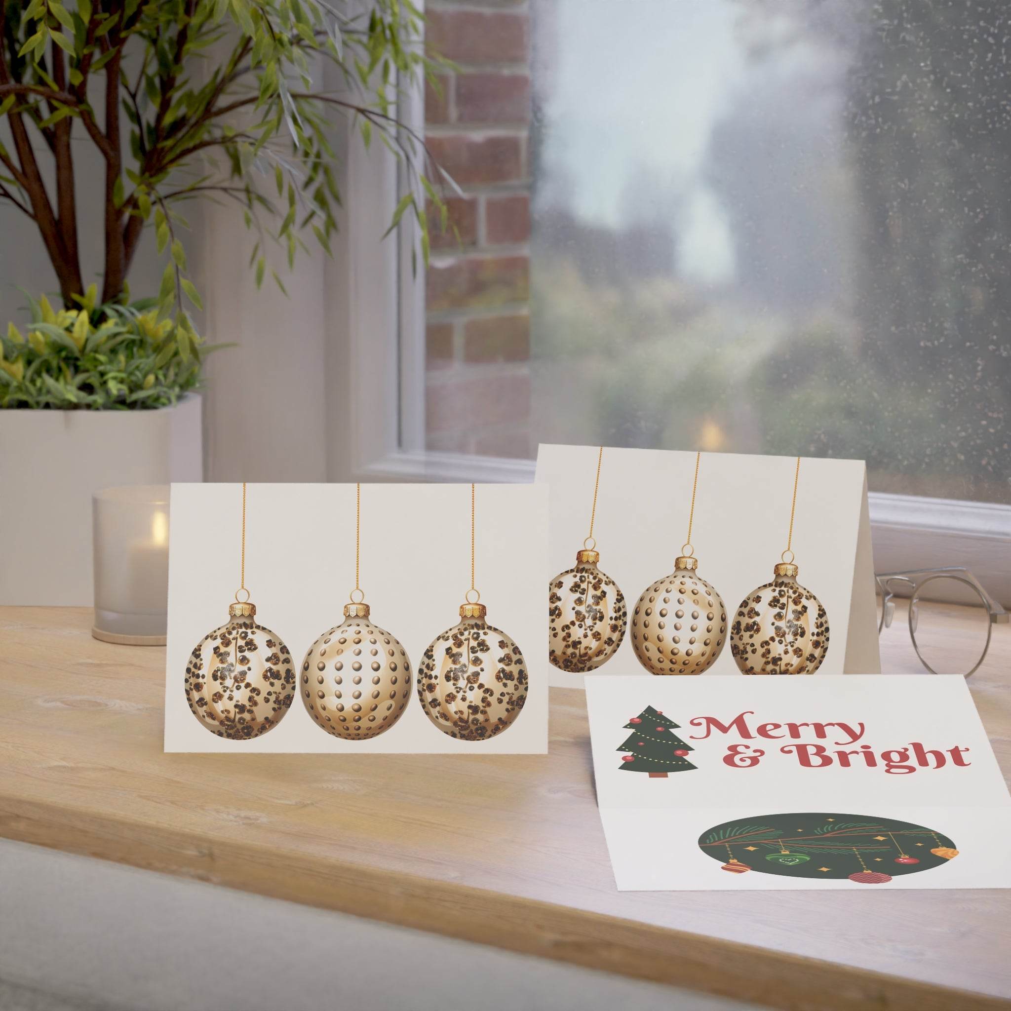 Merry&Bright Greeting Cards-1, 10, 30, 50pcs - Esmeralda Ecostore