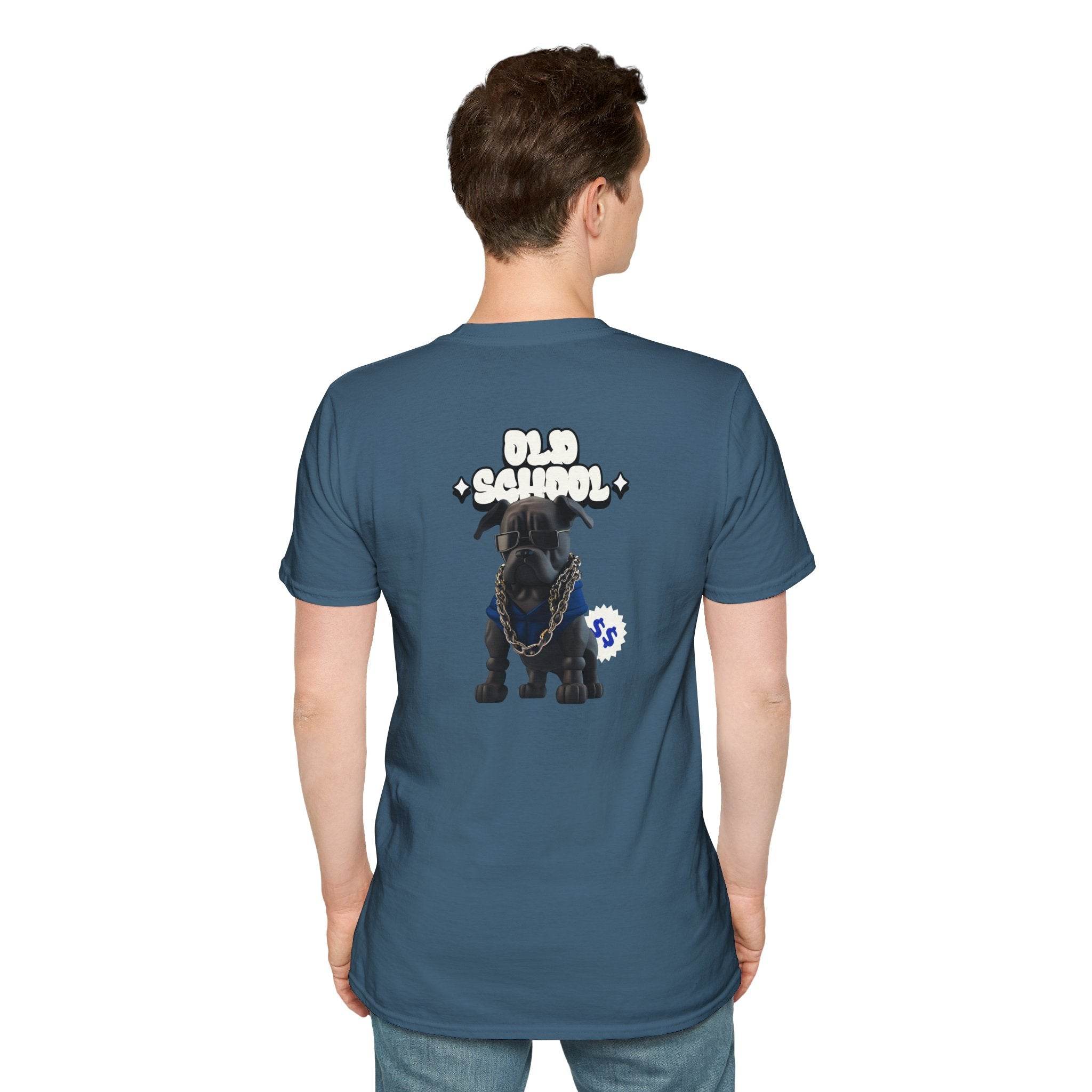 Old School Dog Unisex Softstyle T-Shirt - Esmeralda Ecostore
