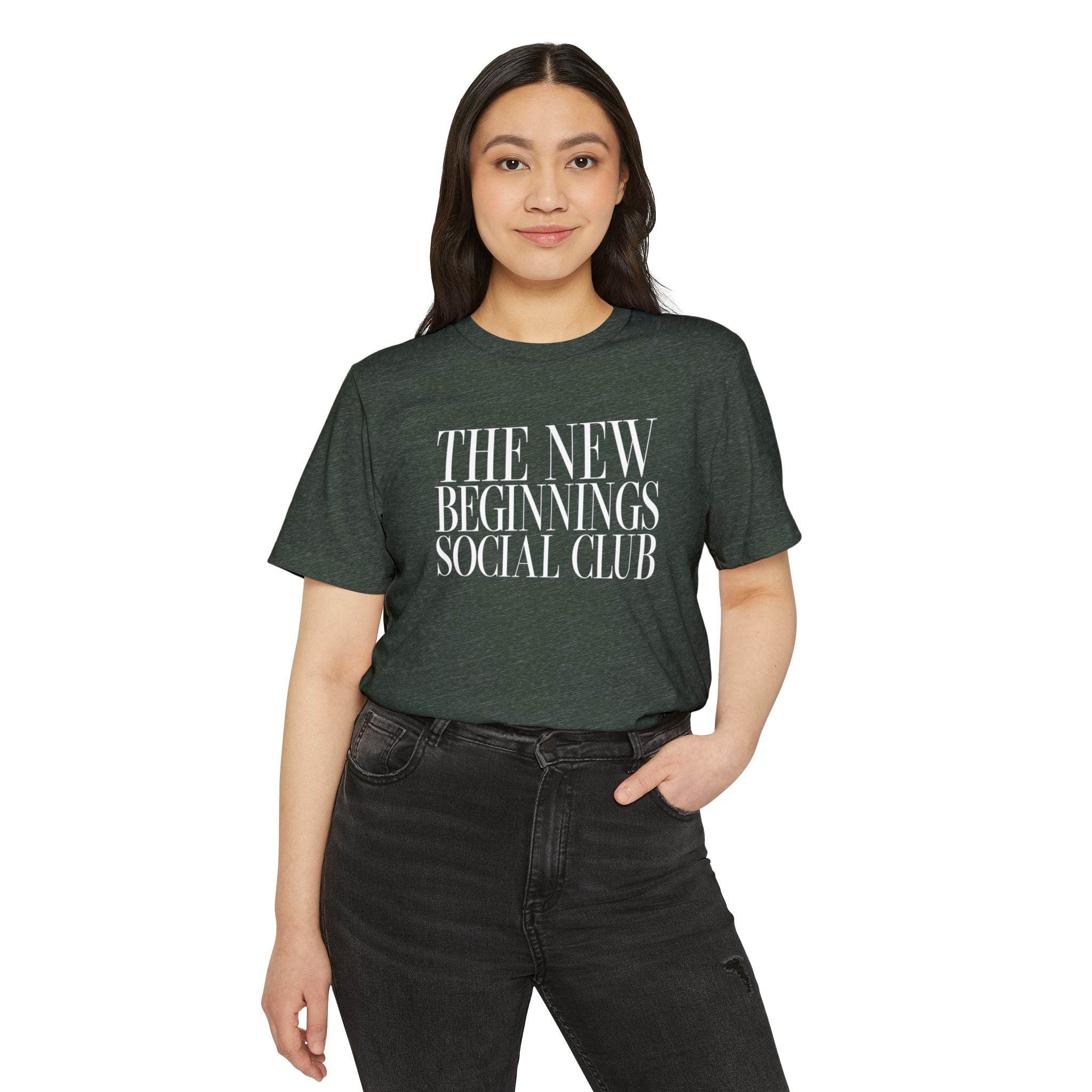 New Beginnings Unisex Recycled Organic T-Shirt - Esmeralda Ecostore