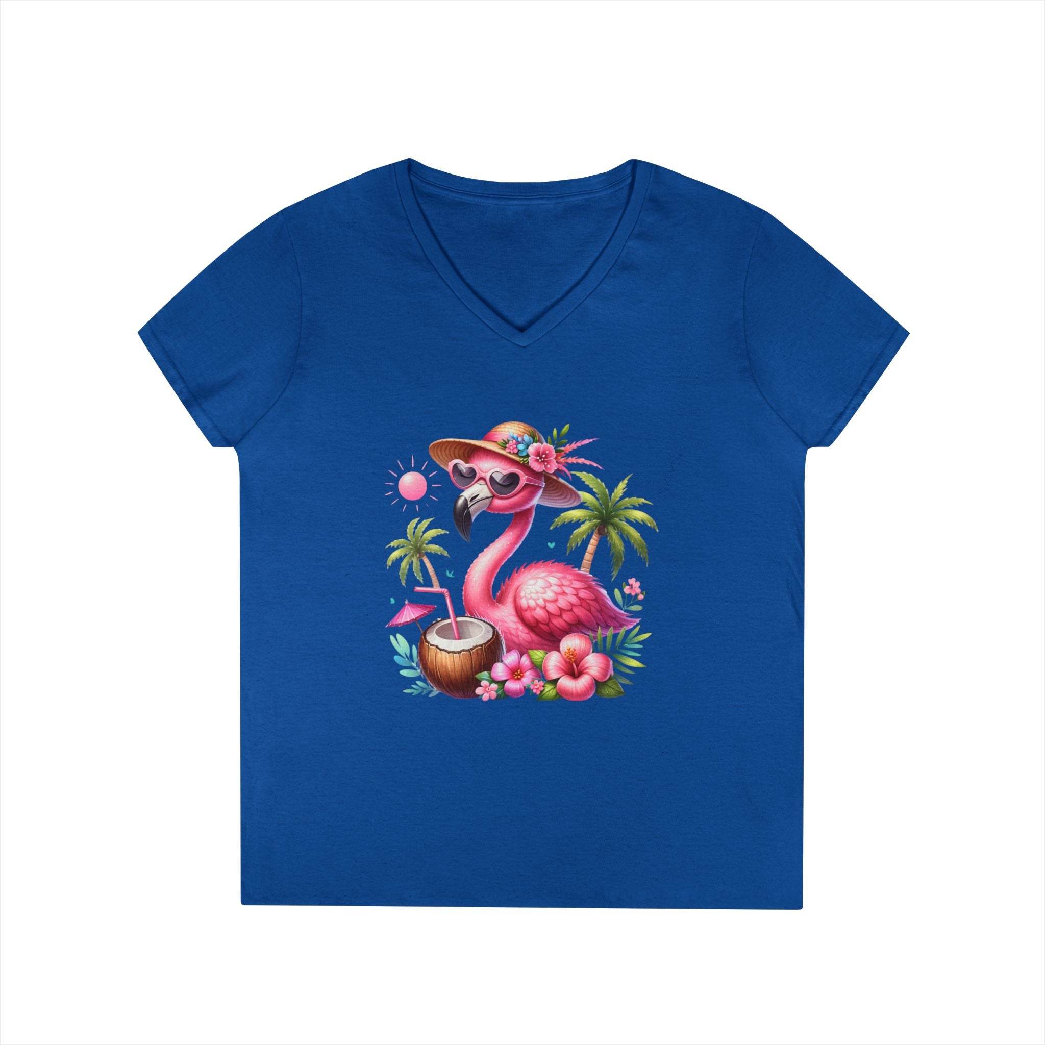 Tropical Chill Ladies's V-Neck T-Shirt - Esmeralda Ecostore