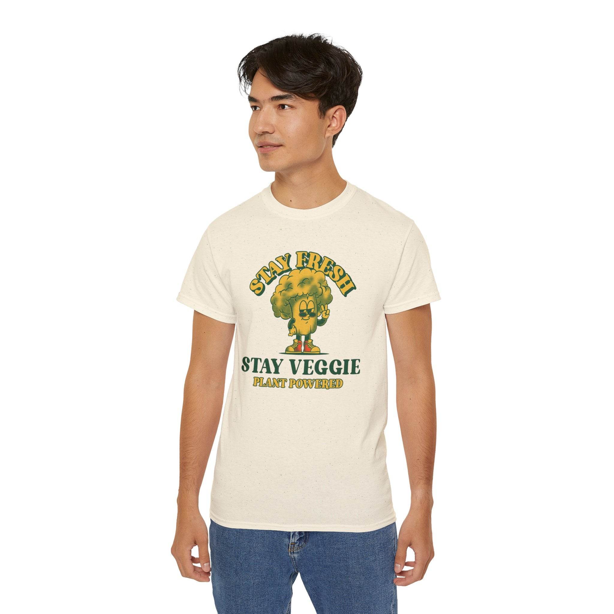 Stay Veggie Unisex Ultra Cotton Tee - Esmeralda Ecostore