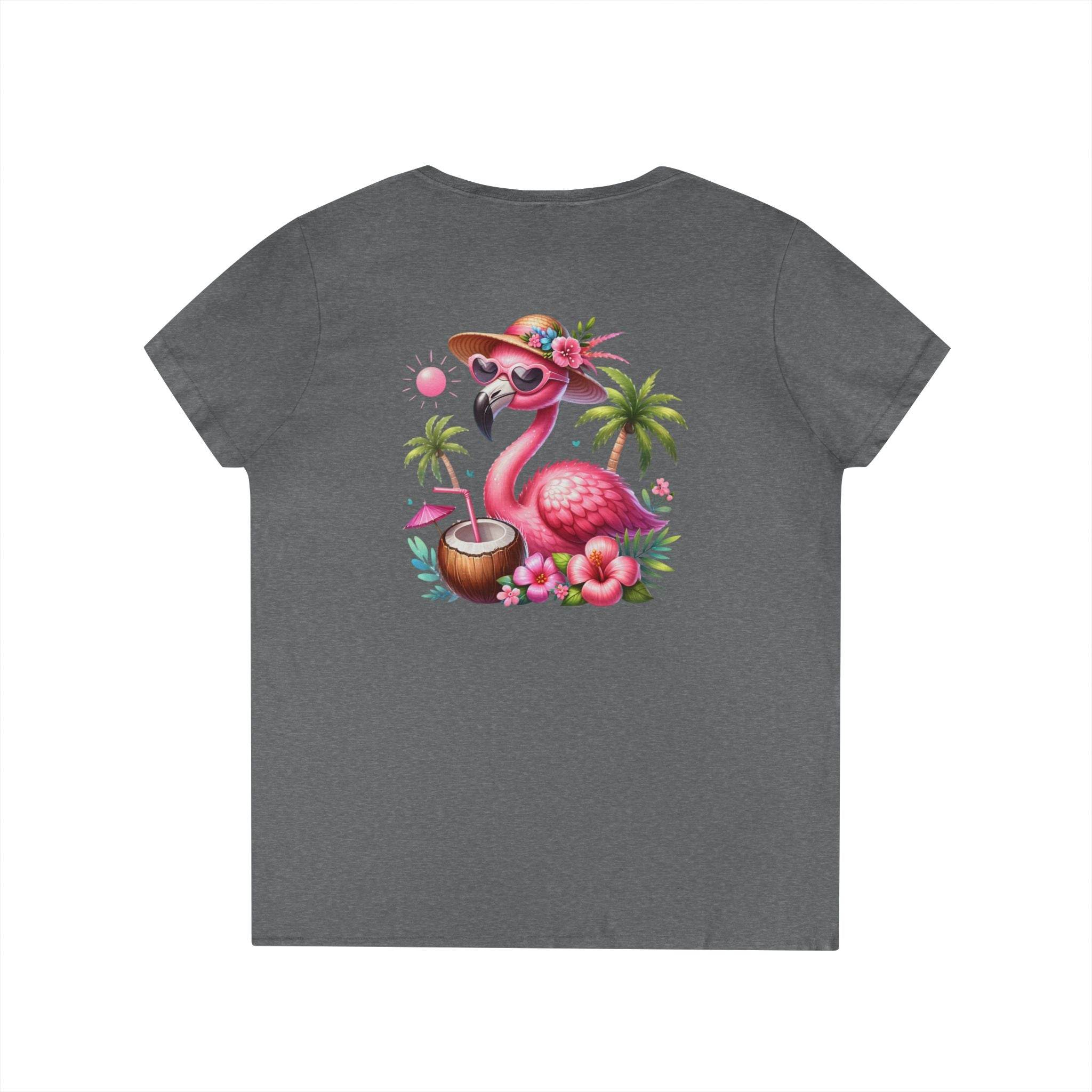 Tropical Chill Ladies's V-Neck T-Shirt - Esmeralda Ecostore