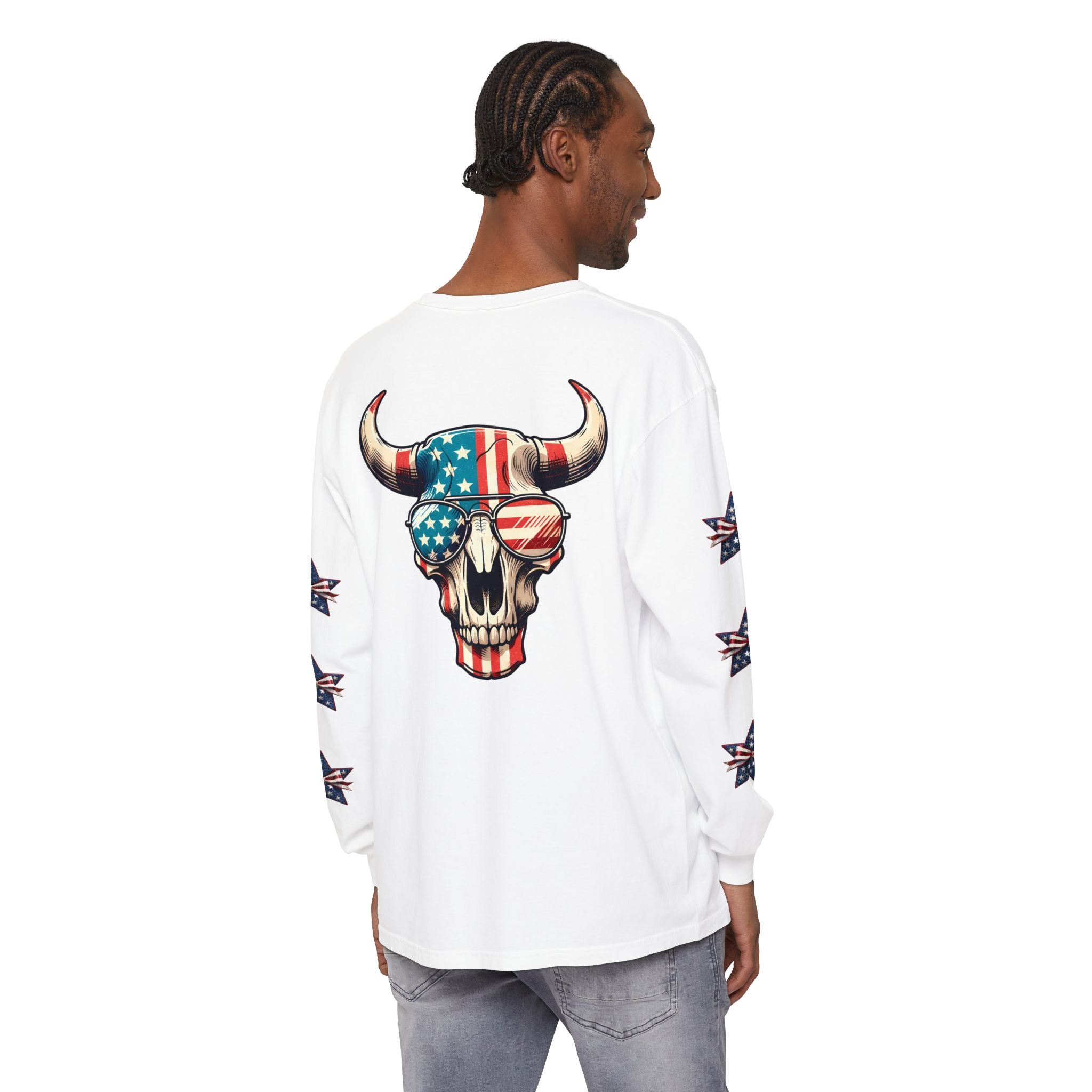 Liberty Horns Unisex Garment-Dyed Long Sleeve T-Shirt
