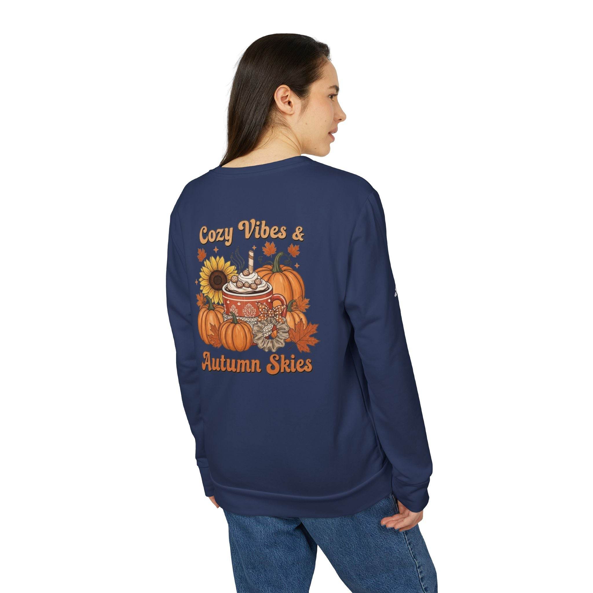 Cozy Autumn Adidas Unisex Fleece Crewneck Sweatshirt