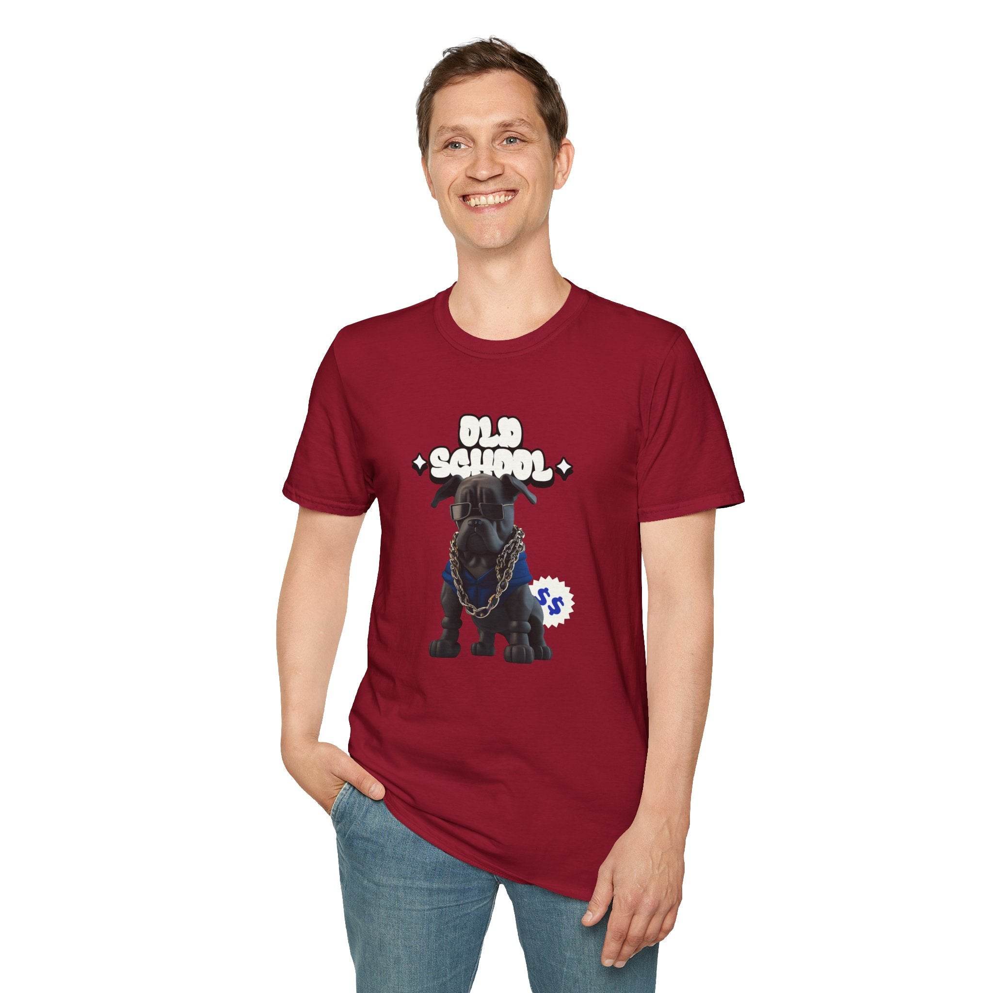 Old School Dog Unisex Softstyle T-Shirt - Esmeralda Ecostore
