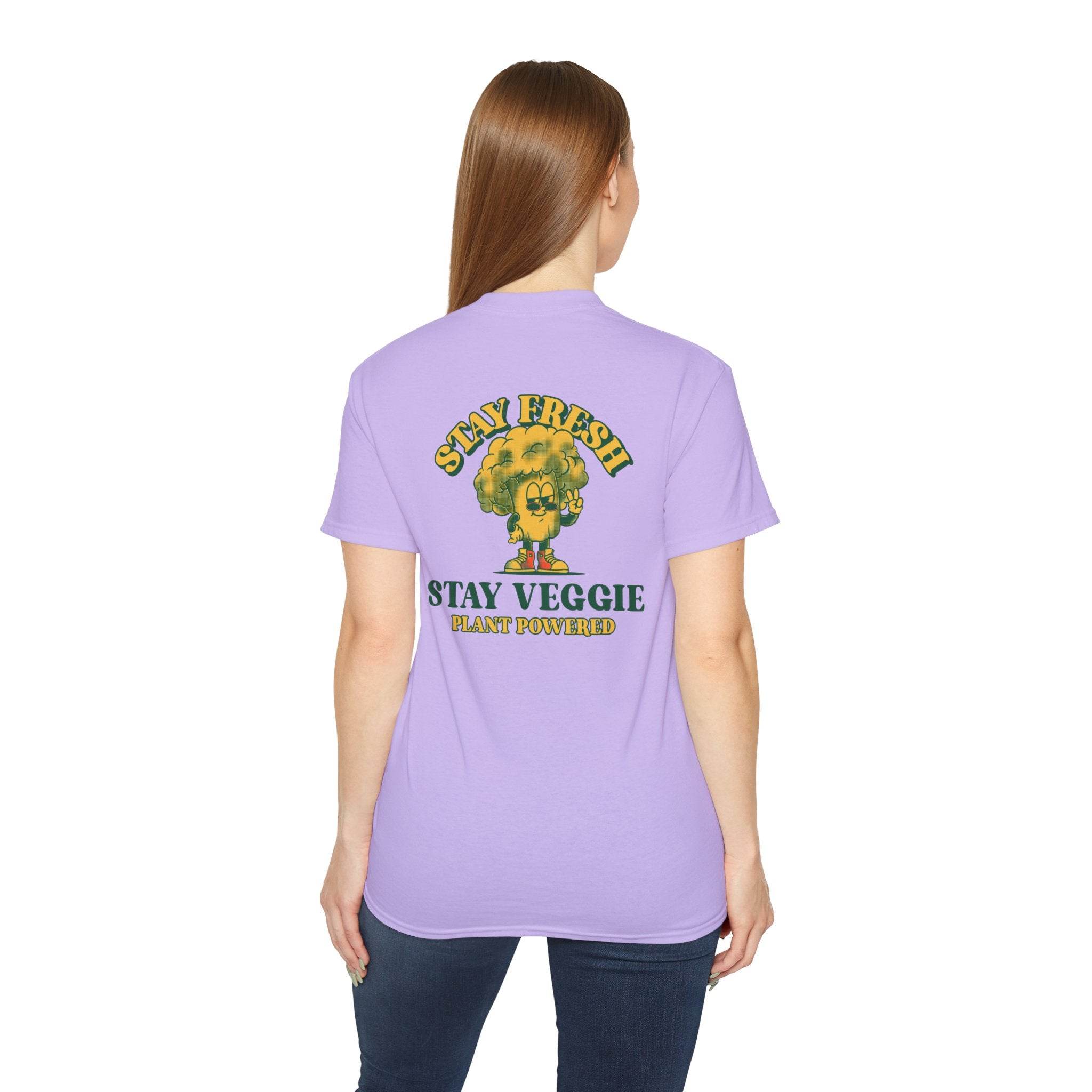 Stay Veggie Unisex Ultra Cotton Tee - Esmeralda Ecostore