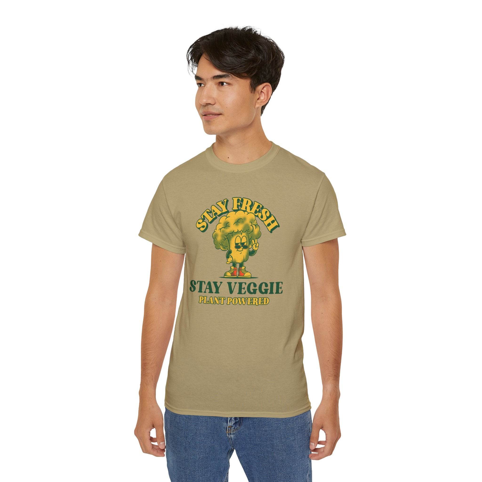 Stay Veggie Unisex Ultra Cotton Tee - Esmeralda Ecostore