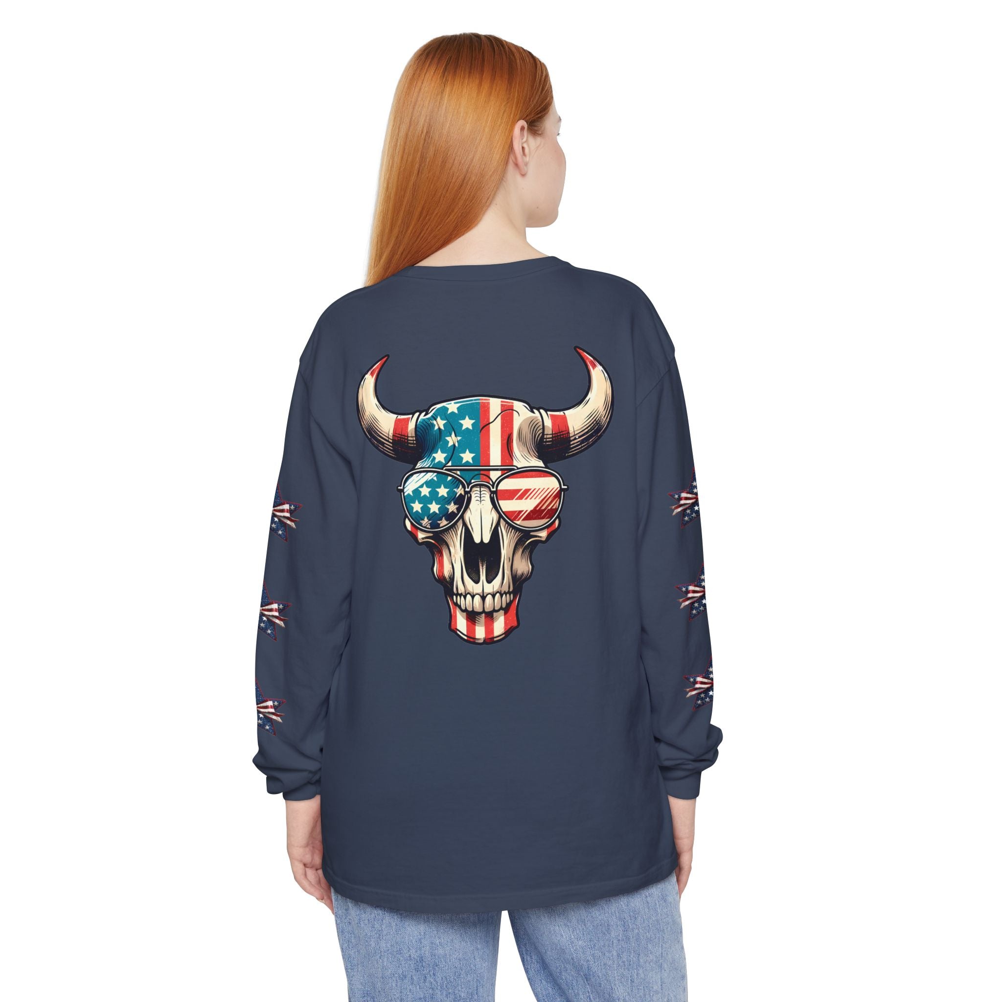 Liberty Horns Unisex Garment-Dyed Long Sleeve T-Shirt