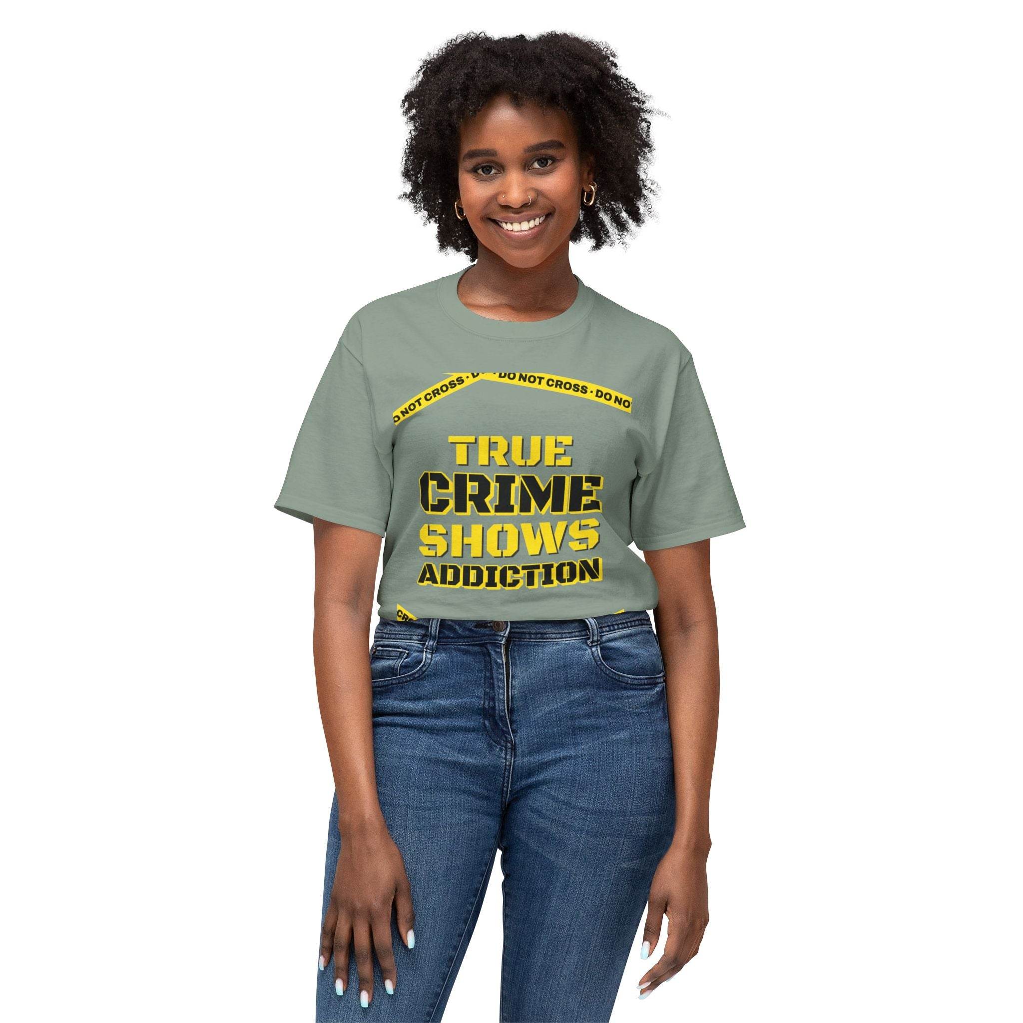 True Crime Shows Addiction Unisex HD Cotton™ T-Shirt - Esmeralda Ecostore