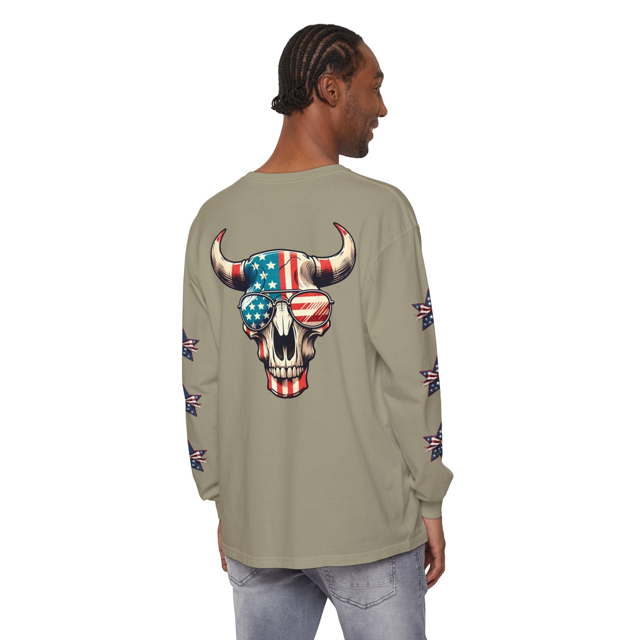 Liberty Horns Unisex Garment-Dyed Long Sleeve T-Shirt