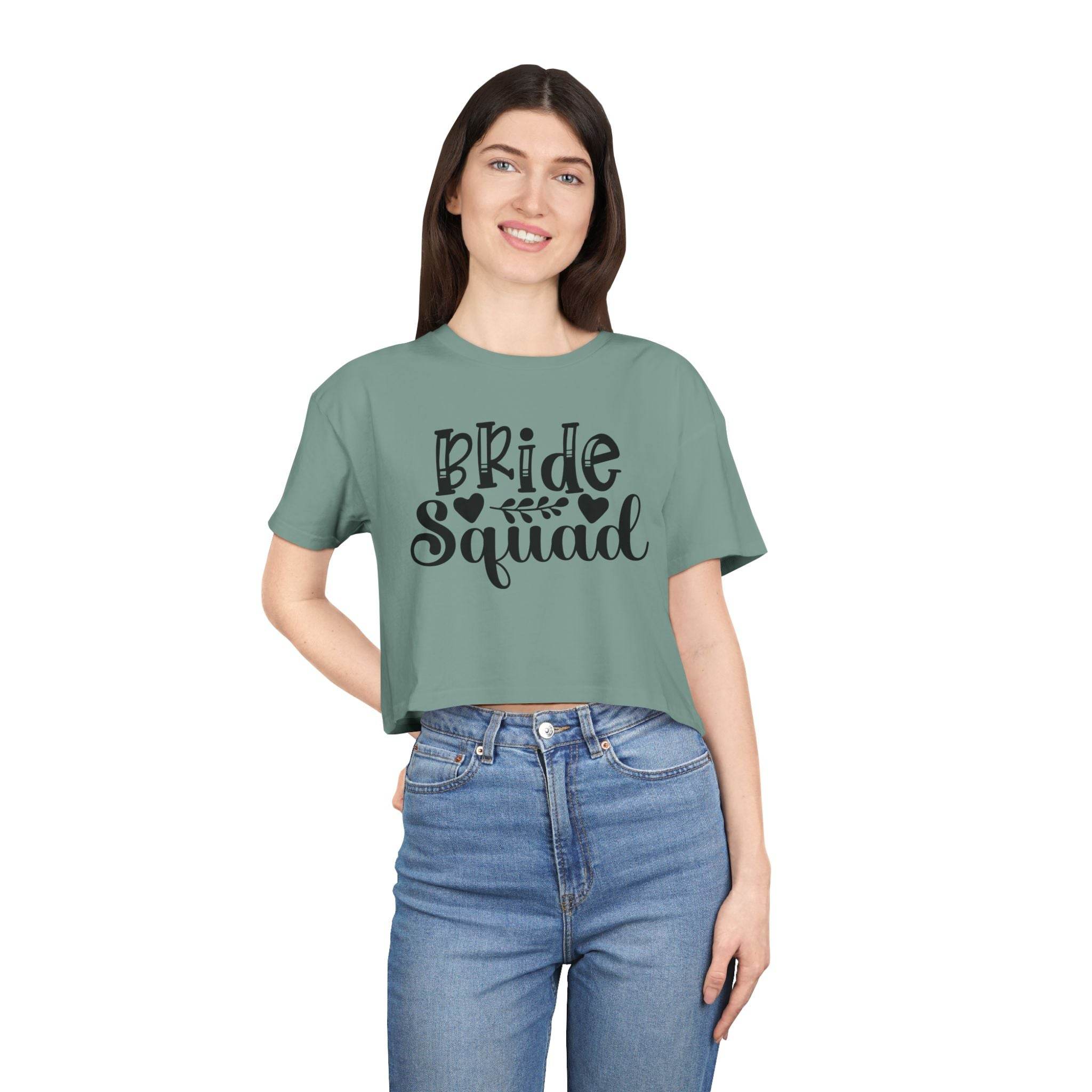 Bride Squad Women's Crop Tee