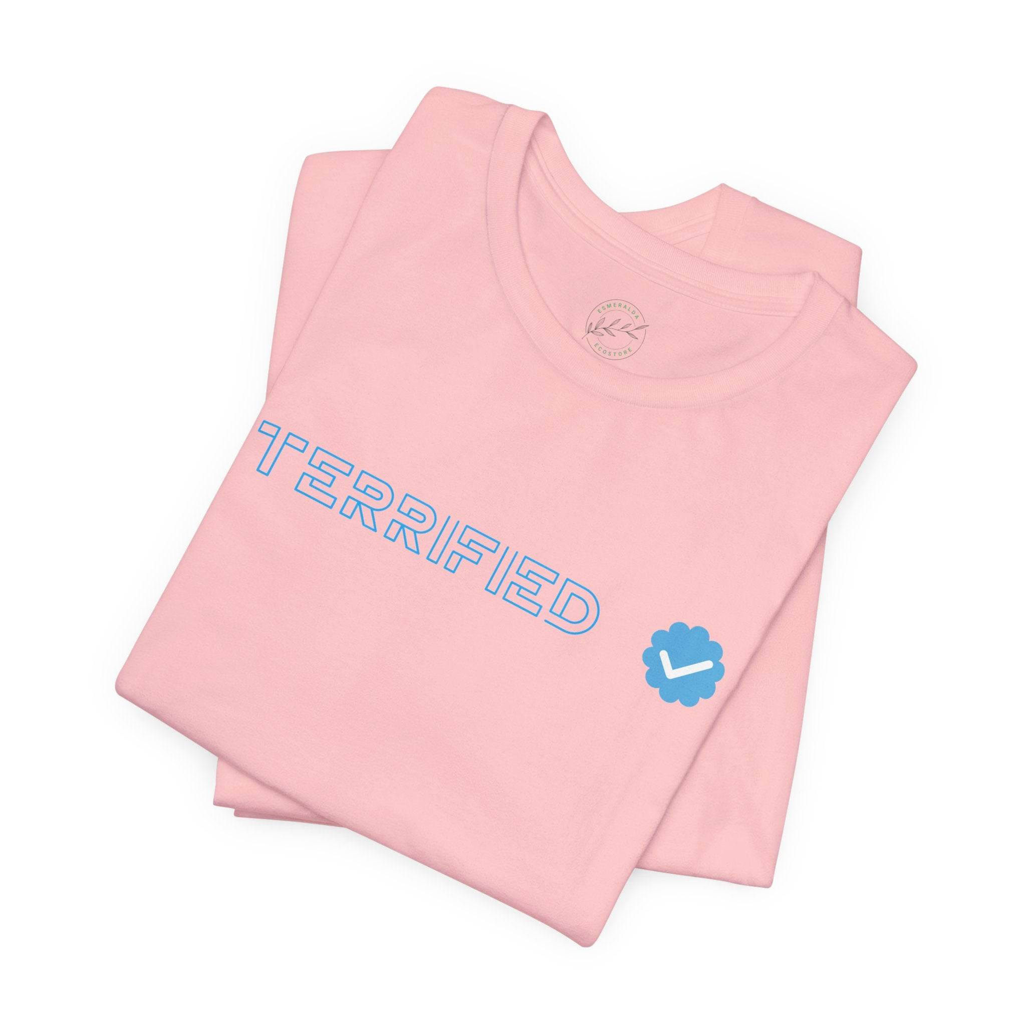 Terrified Unisex Jersey Short Sleeve Tee - Esmeralda Ecostore