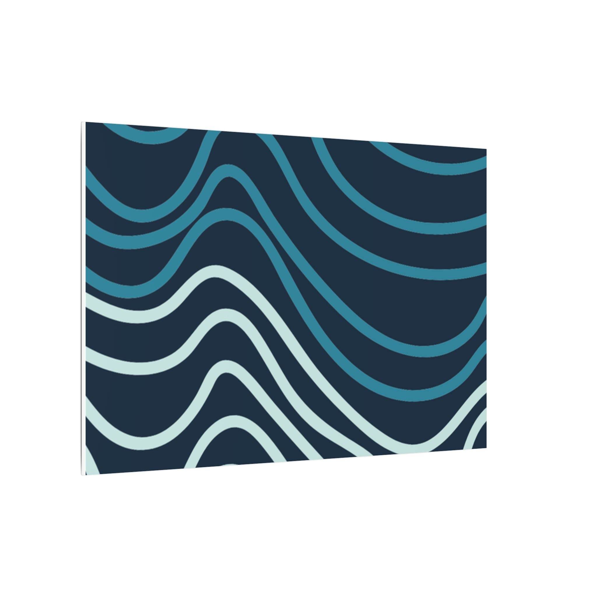 Wiggle Waves Matte Canvas Stretched Multi-Size - Esmeralda Ecostore